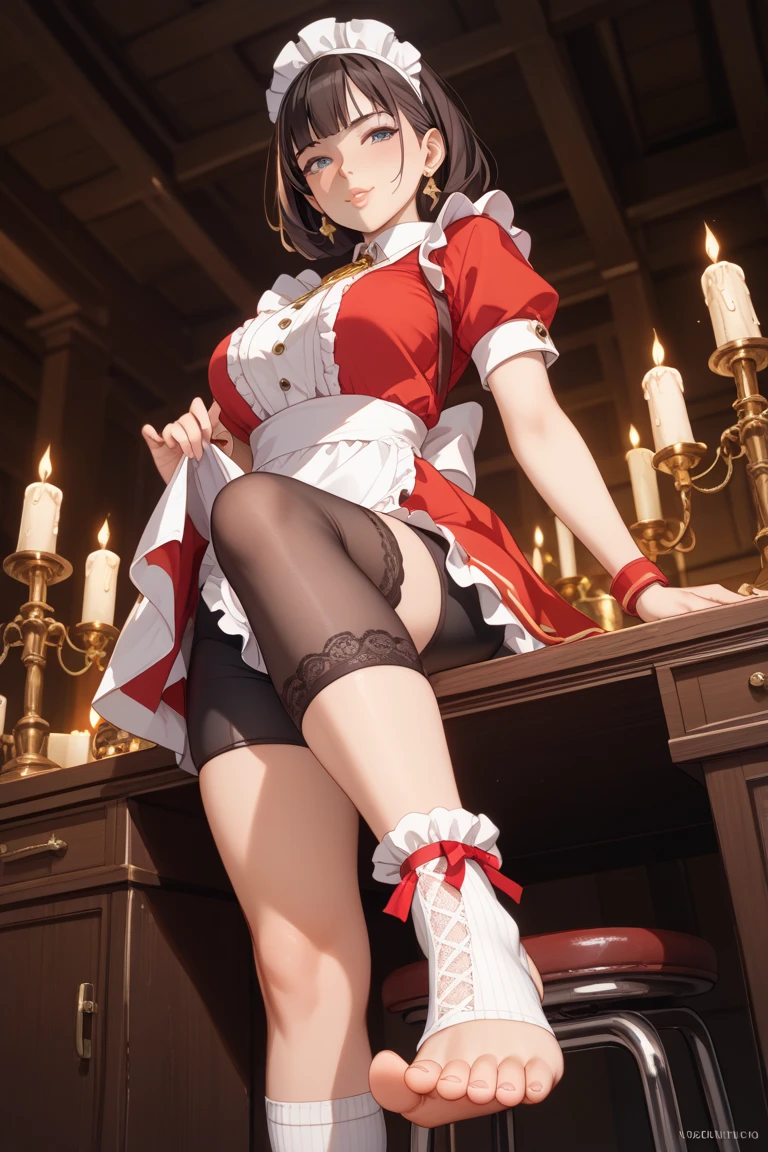 Oriental Project, Flandre Scarlet sitting at the table ready to eat food, Schoolbase, Loli, Cute, 4K