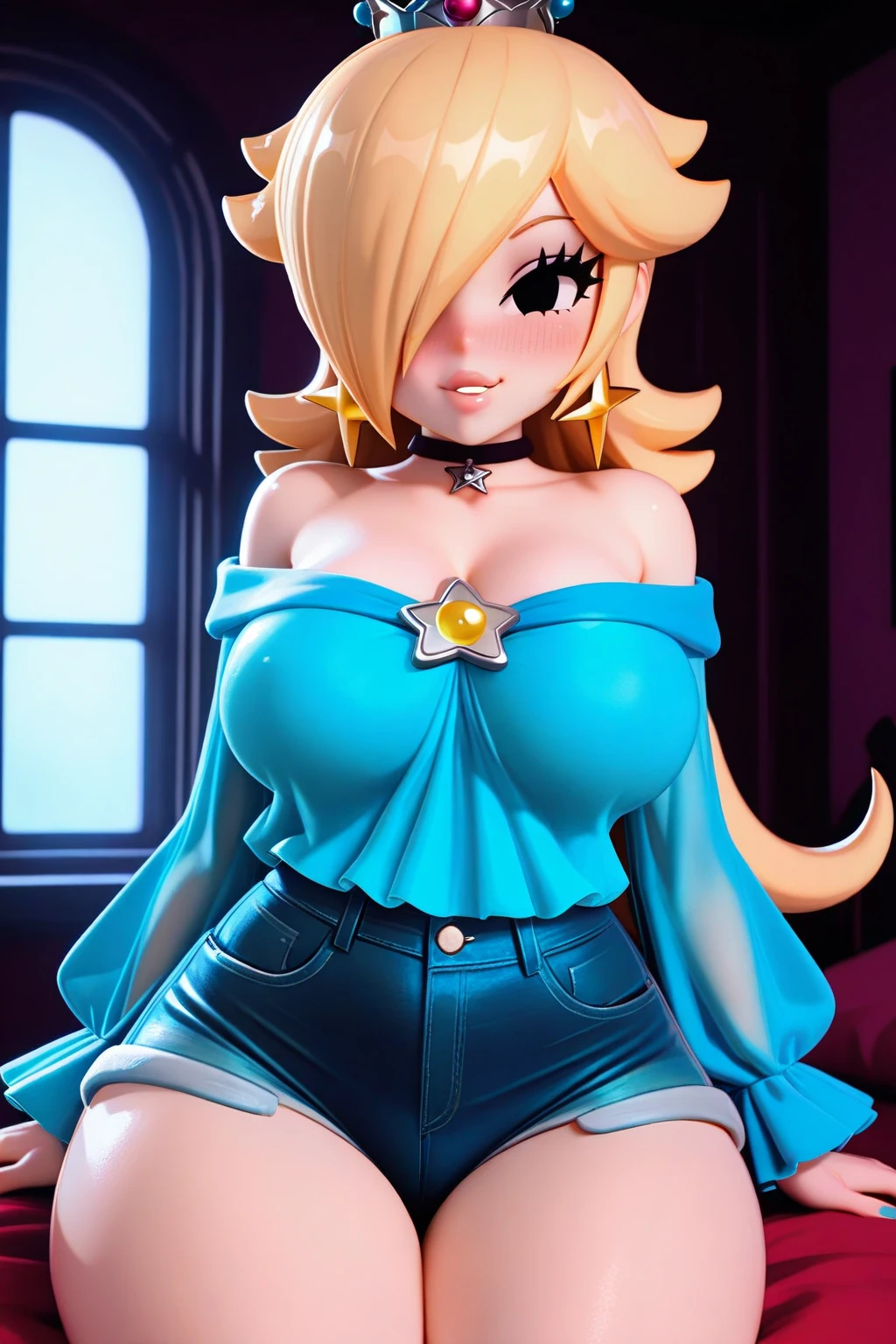 Bowsette Big tit busty ((mejor calidad)), ((obra maestra)), (detallado), cara perfecta