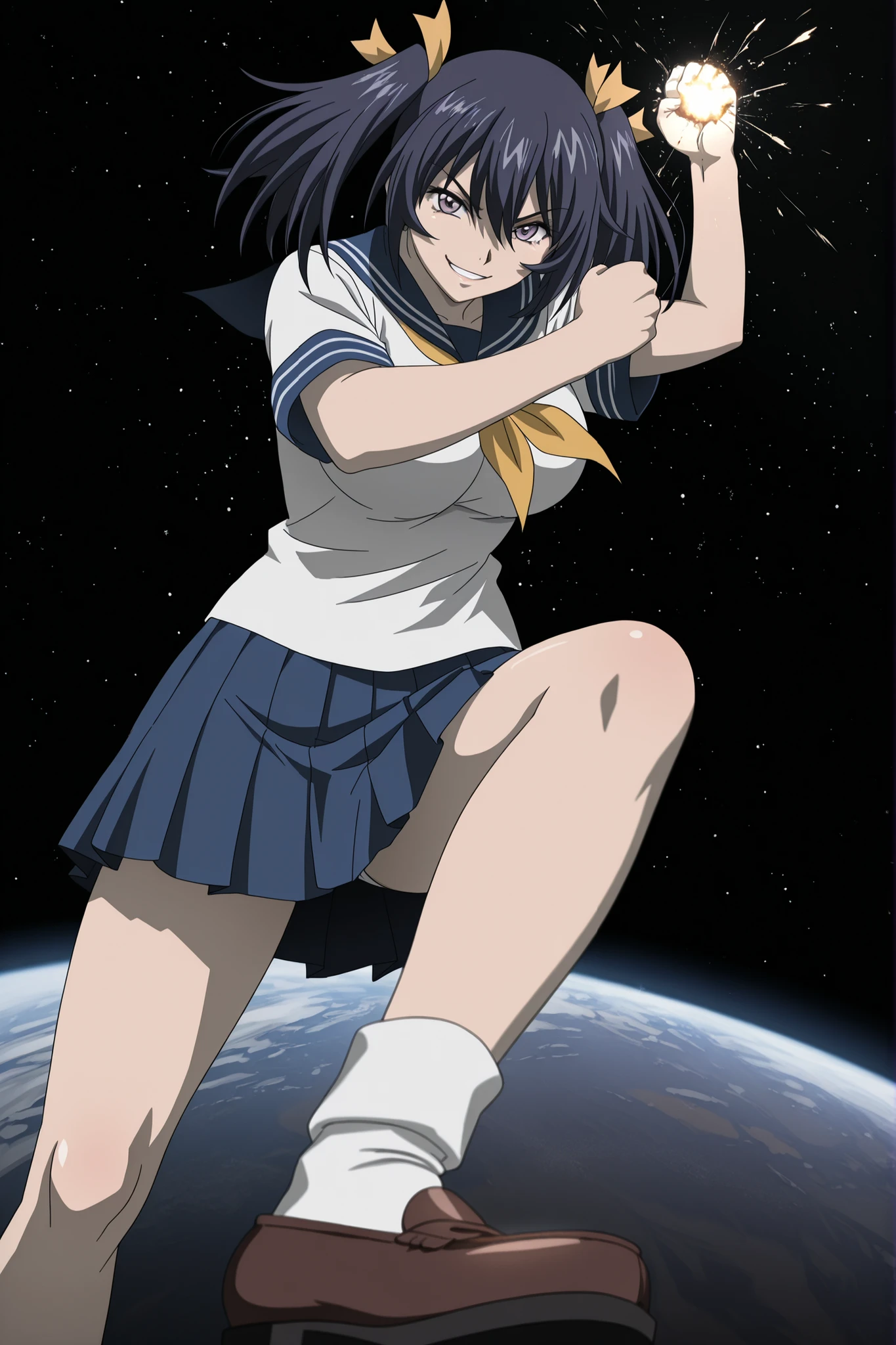 masterpiece, best quality, 1girl, looking at viewer, ultra detailed, <lora:add_detail:0.5>, <lora:Saika_FW:1> , blue hair, blue eyes, long hair, lipstick, futuristic sports arena, gravity-defying competitions, augmented athletes, electrifying atmosphere