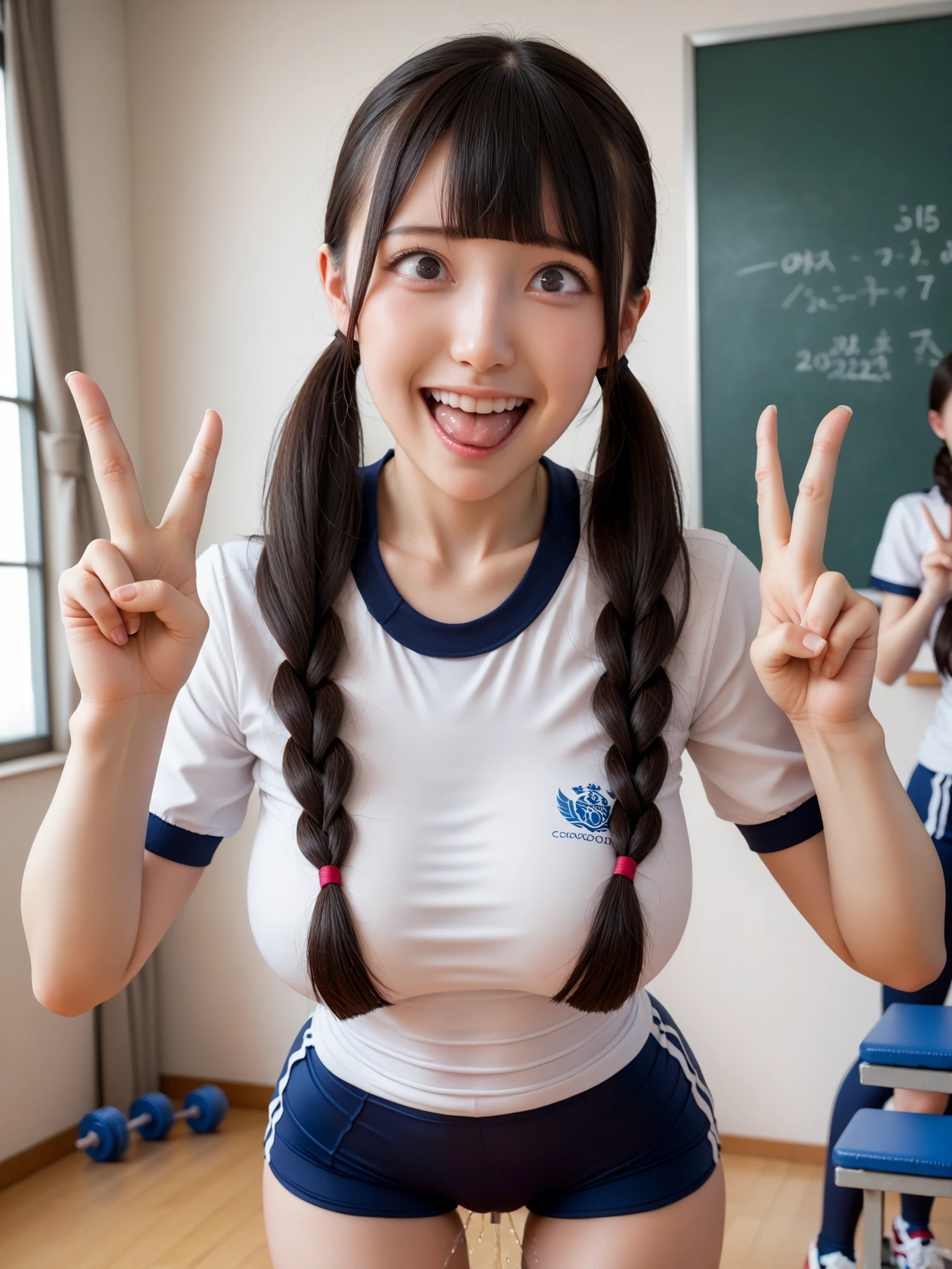 4 girls volleyball costume large breasts 