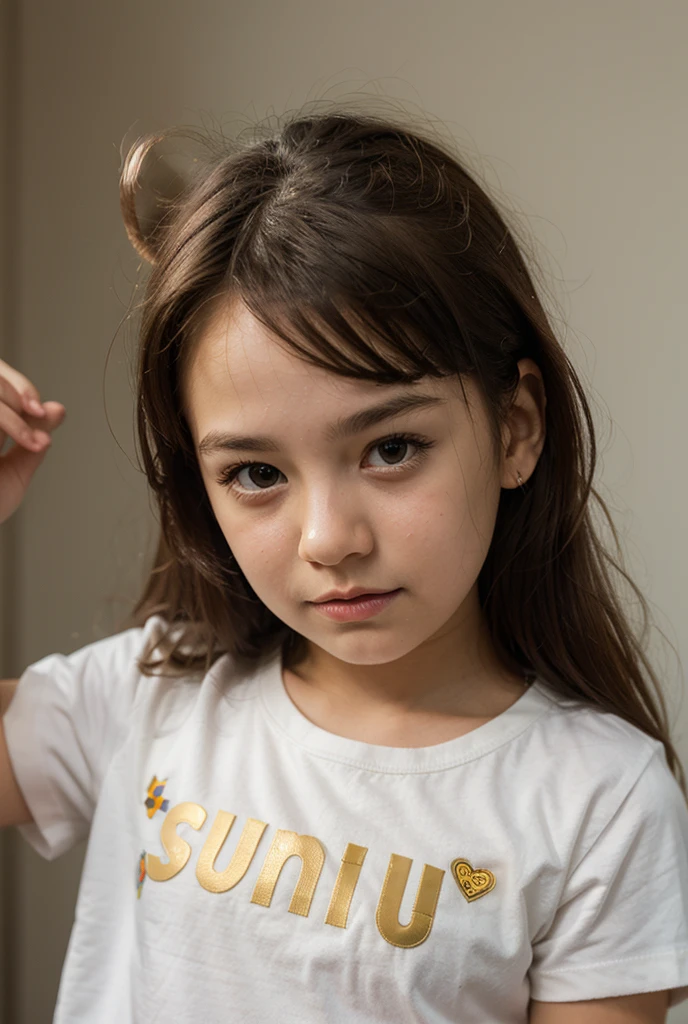 Super detailed、high quality、high resolution、Photo of a 10 year old Japanese girl、No expression、mall、tanned skin、brown skin、Tank top