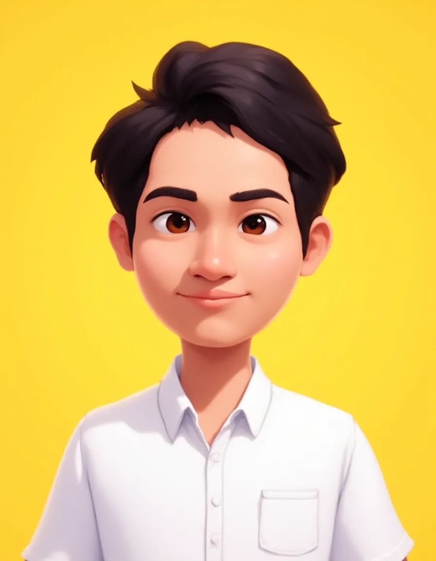 3d cartoon caricature, Eight year old boy, stylish, cute, beautiful hair, 3D render, 3D Cartoon, big head, cartoonish look, high resolution, super detail, soft lighting