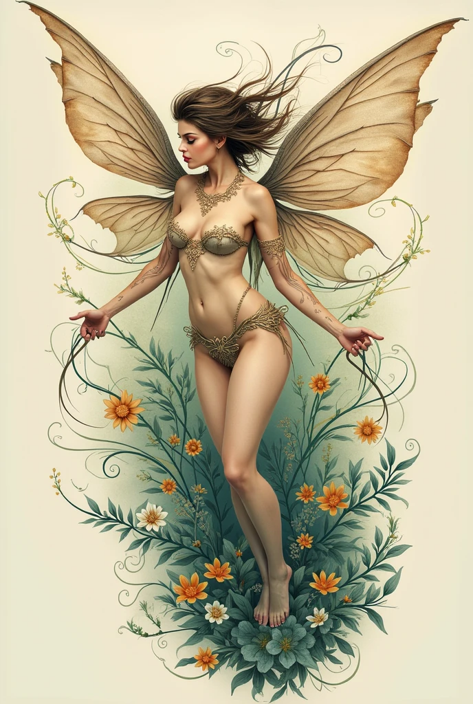 uma mulher AFRO AMERICANA com asas de borboleta e um corpo florido, Retrato de uma fada, arte de fantasia hiperrealista, bela arte de fantasia, fada bonita, Retrato da fada, amazing fantasy art, Fada, arte de fantasia digital ), arte de fantasia muito bonita, fada astral, karol bak uhd, fada adulta bonita, fairy aesthetics, arte digital de fantasia detalhada, fantasia altamente detalhada