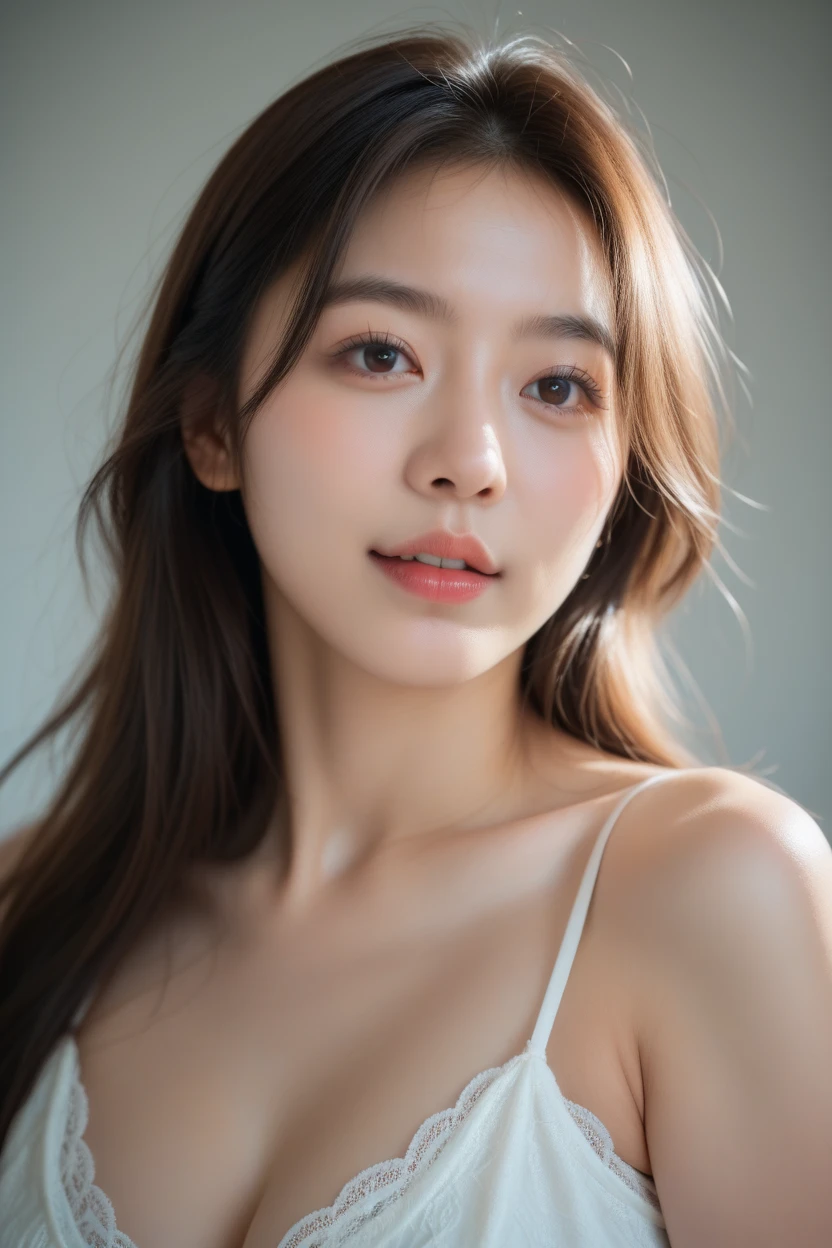 (Best quality, 8k, 32k, Masterpiece, UHD:1.hoto of glamorous Japanese woman, 1girl, (large breasts:1.2), abs, perfect body, (transparent shirt:1.1), ultra-detailed face, detailed lips, detailed eyes, double eyelid