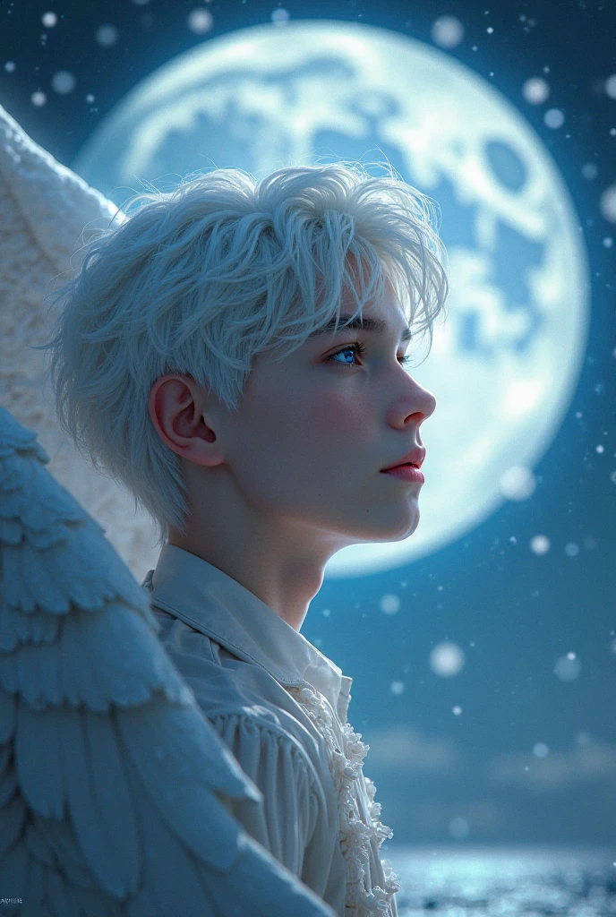 Create a minimal, modern, simple, inspirational, fantastic, poetic, epic, original, memorable, dream like, cinematic logo design of a dreamer boy and a cinematic, memorable white fantastic feather for the brand “Penamemoria". The logo design must convey the artistic, fantastic, epic inspiration of a dreamer boy in a unique, fantasy cinematic white feather.