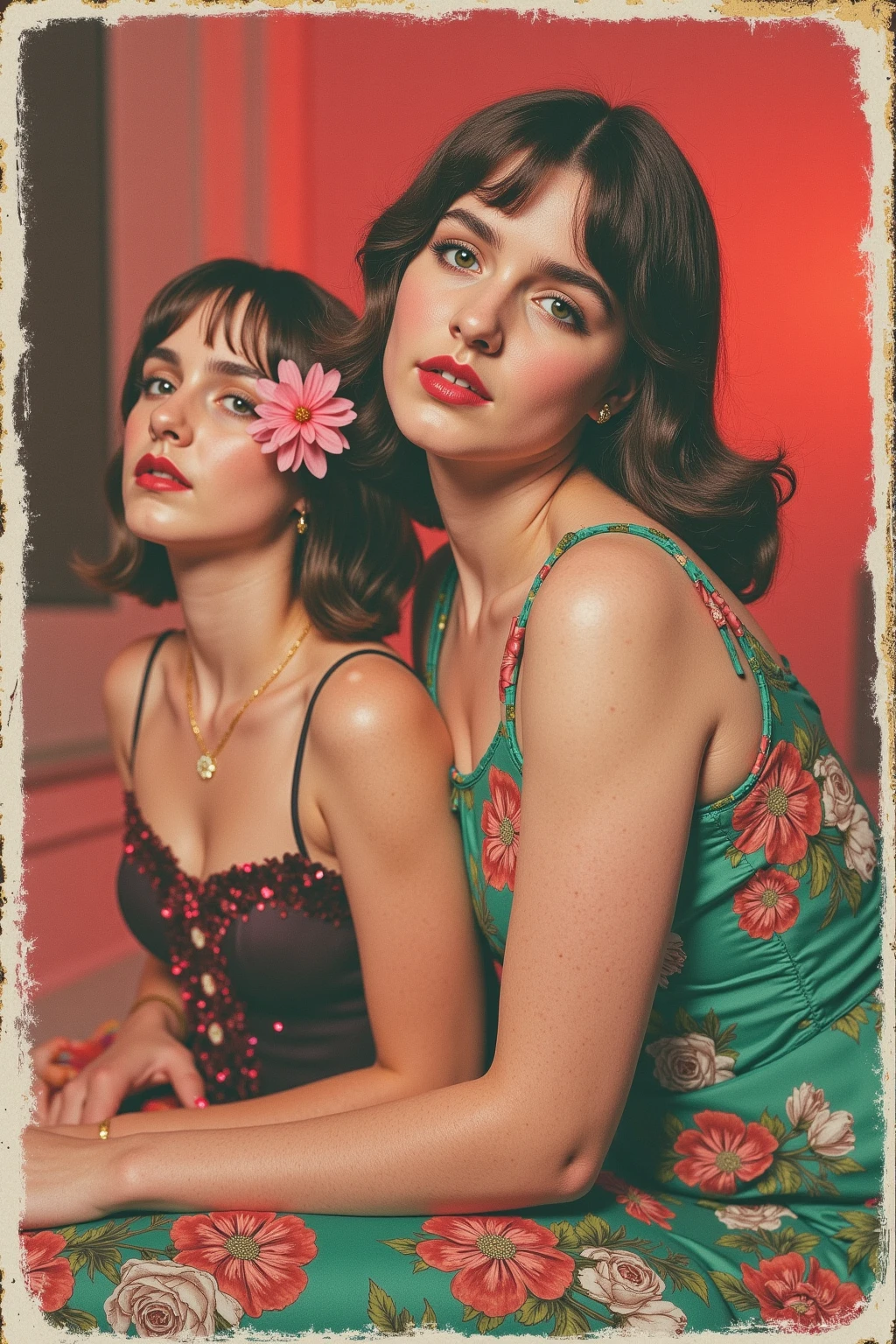 Ein Foto von drei Frauen, Emma Roberts, Audrey Tautou,  Hayley Williams