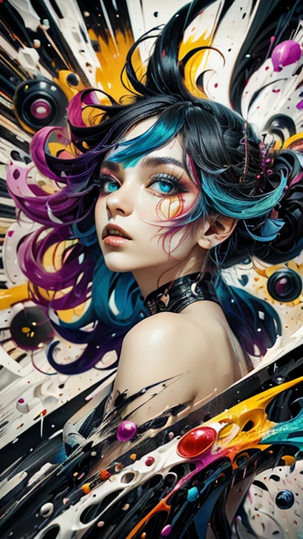 Female face, style by Minjae Lee Greno