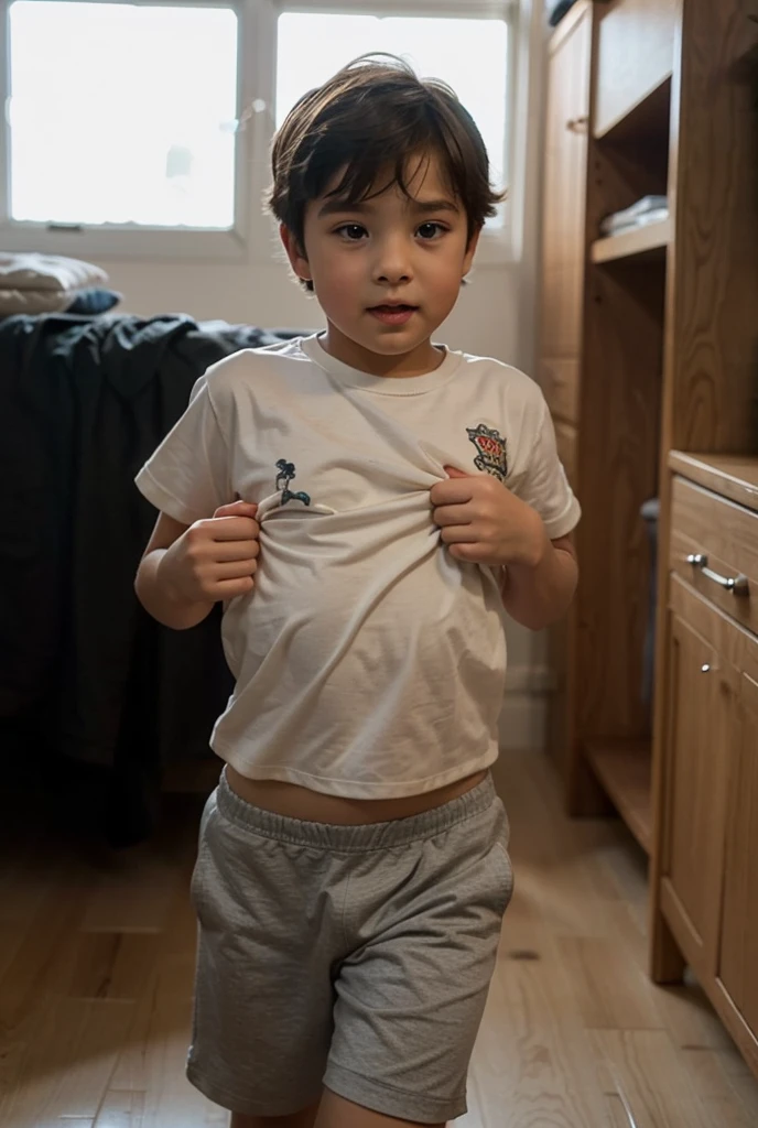 9 year old boy wearing only thongs 45 kg without clothes --auto
