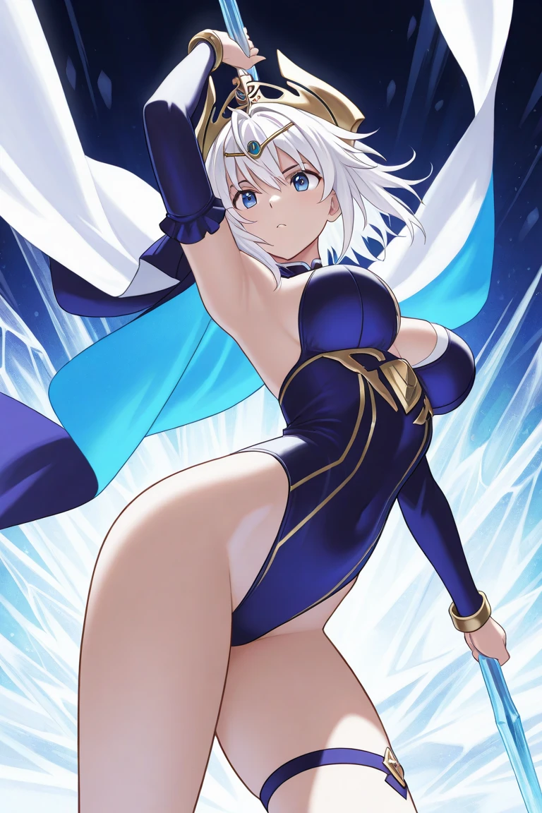 great quality, (1 woman), very focused face, nobara, diamond face, perfect eyes, (wearing mage robe), mage robe, magic,  strong shadows, full body, detailed face, (casting spell), blue flashes of light, blue sparks, in battle, detailed abs, shinying eyes, (masterpiece), direct light, underlight, strong jaw, (large boobs), massive ass, thick thighs, (long torso), wide waist, skinny torso, fit, perfect face, sexy, (blushing), 
