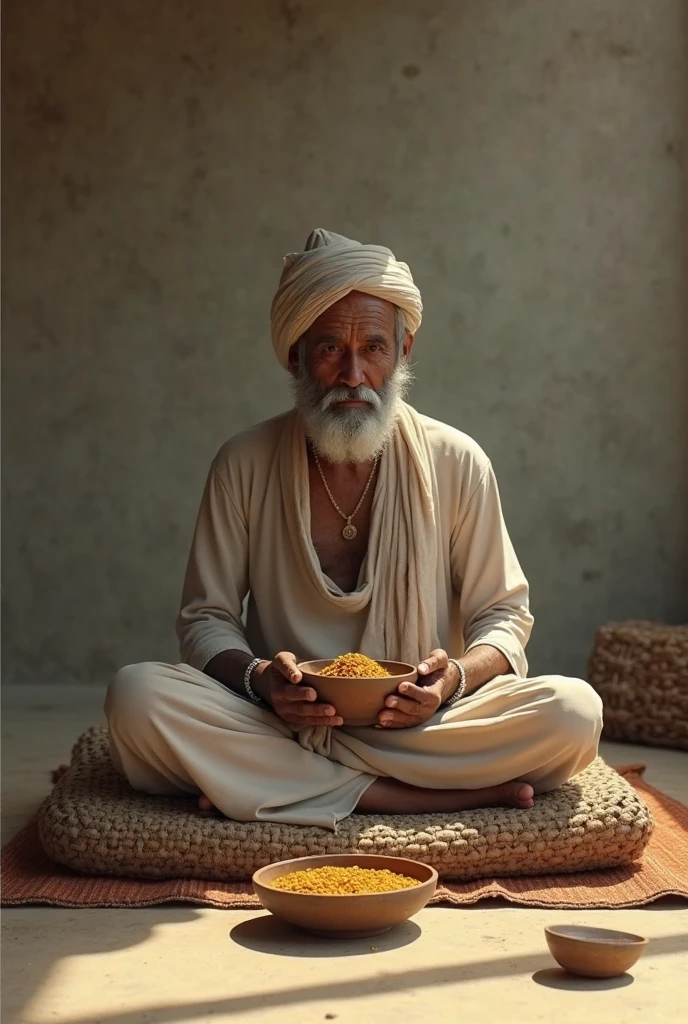 A man breaking his fast