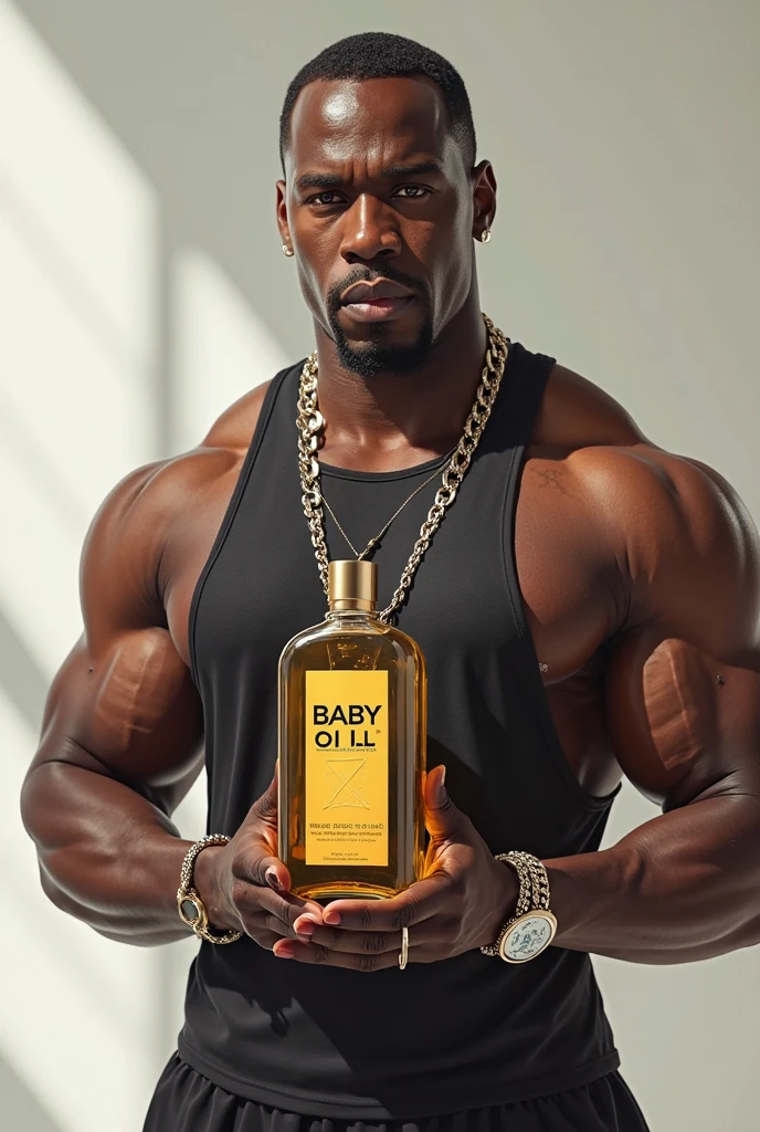 Improve his muscles and put yellow glasses on him
