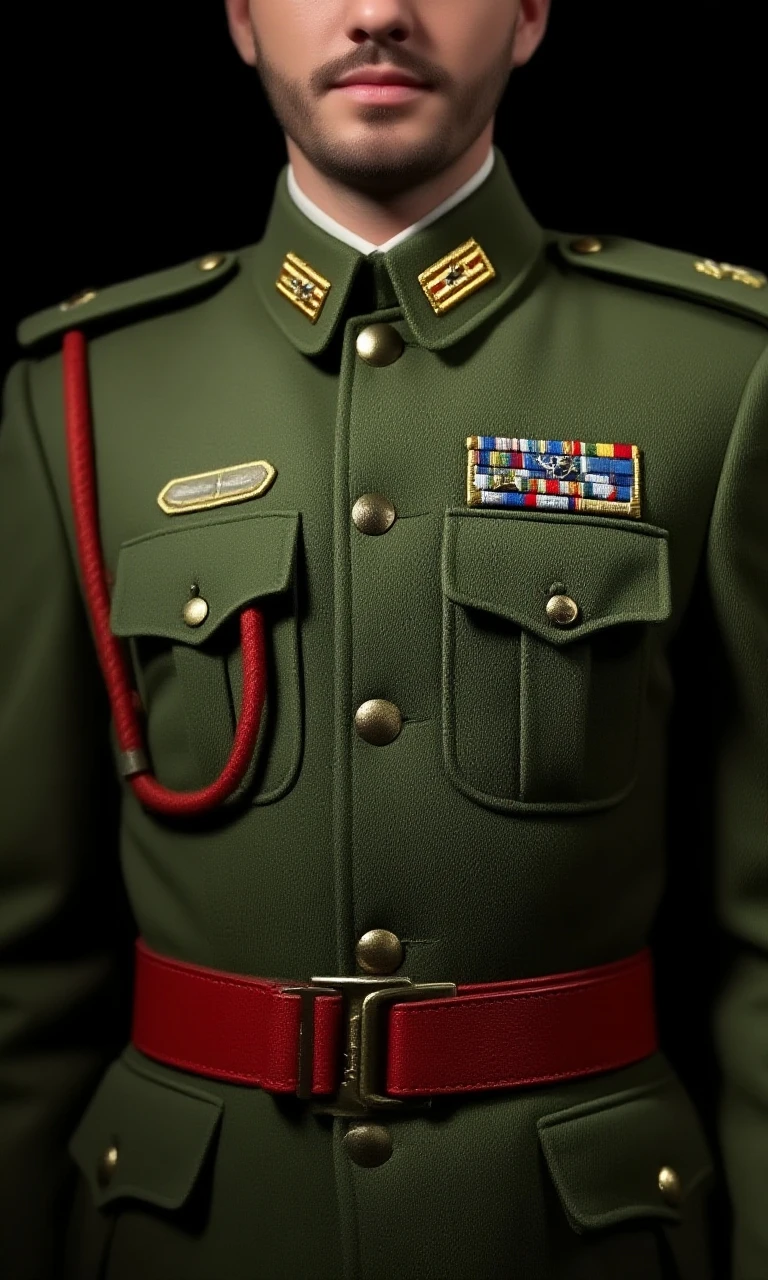 Ricardo Salinas written on a Nazi uniform