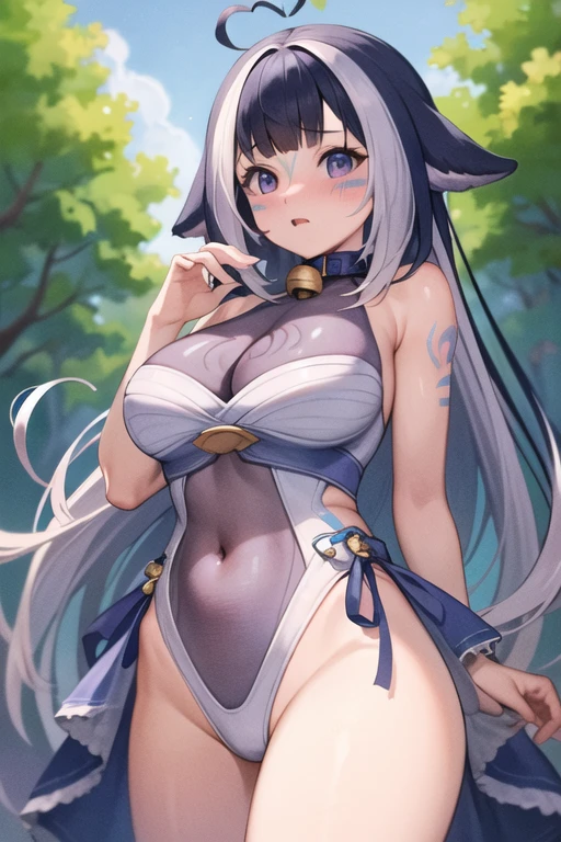 1girl, large breasts, night sky, (bikini armor, glowing sword:1.4), (best quality, masterpiece:1.5), detailed, bright colors, sidewalk, BREAK <lora:BunnyTech:1> bunnytech, fantasy, violet hair