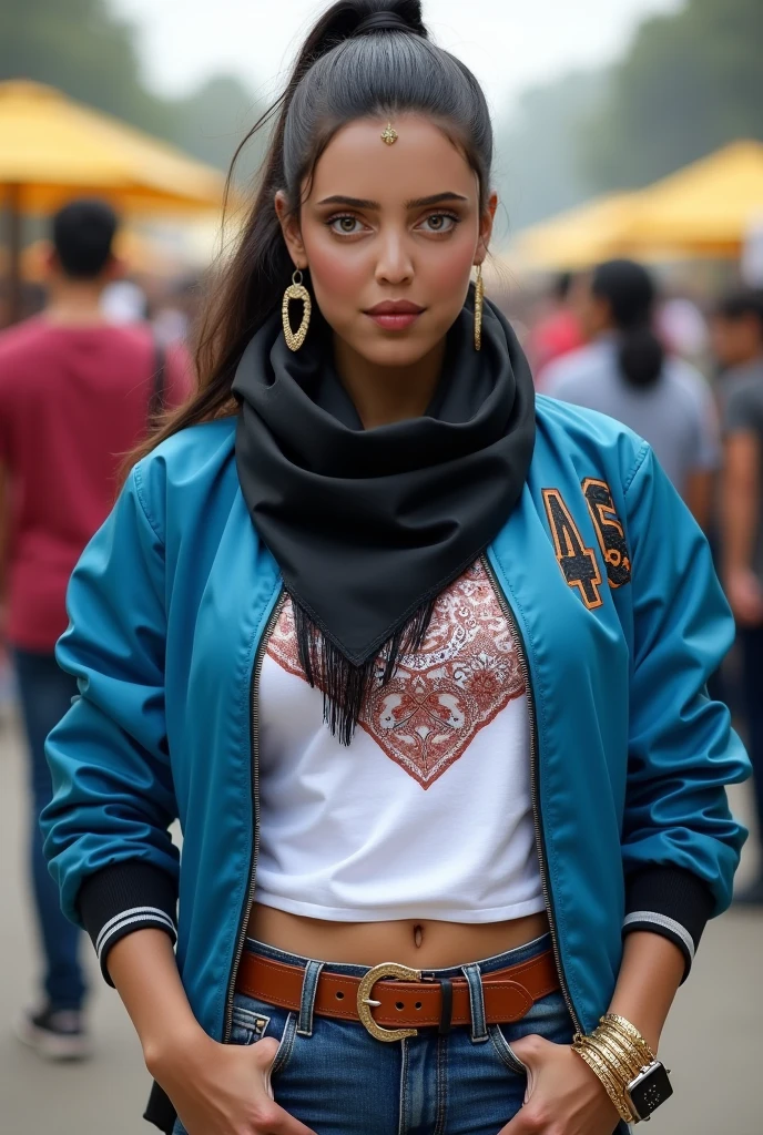 1girl, 8k Digital painting, Psychobilly, highly detailed, medium wide shot of a Retrofuturistic Horrifying ("The Celebration of [Elements:Study:5] ":1.3) , crowded street with Banyan, Sun in the sky, tilt shift, fantasy art, (art by Frank McCarthy:0.8) , (Santiago Calatrava:0.8) , (Mike Worrall:0.7) , (Frank Frazetta:0.9) , Depressing, dramatic lighting, pinhole lens, Mustard and electric indigo neon hue, sunbeam, vibrant, beautiful, contest winner, neon-lit
