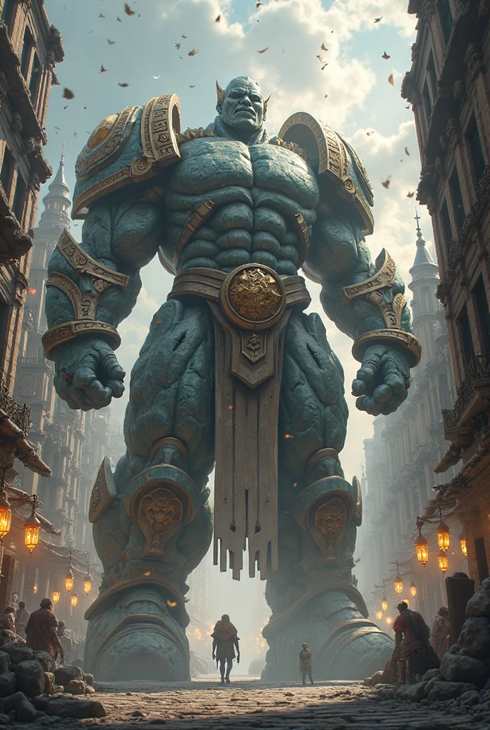 A giant made of stone, Stone Titan, character blueprint --auto --s2
