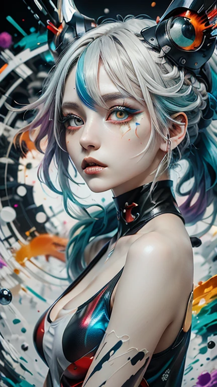 （tmasterpiece：1.2，best qualtiy），（Real pictures，intricately details），（1lady，独奏，The upper part of the body，huge tit，Chest B cup：1.4），dynamicposes，posed for photo，
garments：agile、Fashionab、Cool、Fashionab、Non-standard、Avant-garde、experiment
appearance：shaved head or bold hair color，Gorgeous makeup，Unconventional fashion options，Rock star
behavior：rebelliousness、non-conformist、provocation
place：urban art district、Live underground music
hobby：Participation in punk shows，Create art in mixed media，Try different subcultures
Values：individuality、realness、Creative expression
Source of inspiration：Punk rock、Counterculture icons、Avant-garde art movement
Personality traits：boldness、boldness、Not standardized。