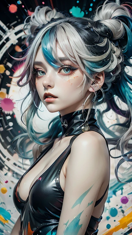 Anya Taylor-Joy (Masterpiece, Superior quality, Best Quality, Official Art, beautiful and aesthetic:1.2), (beautiful face), extremely detailed,showy,more detailed, (playa), bright Eyes, medium chest, (white micro bikini:1.2), ((yoimiya def))
