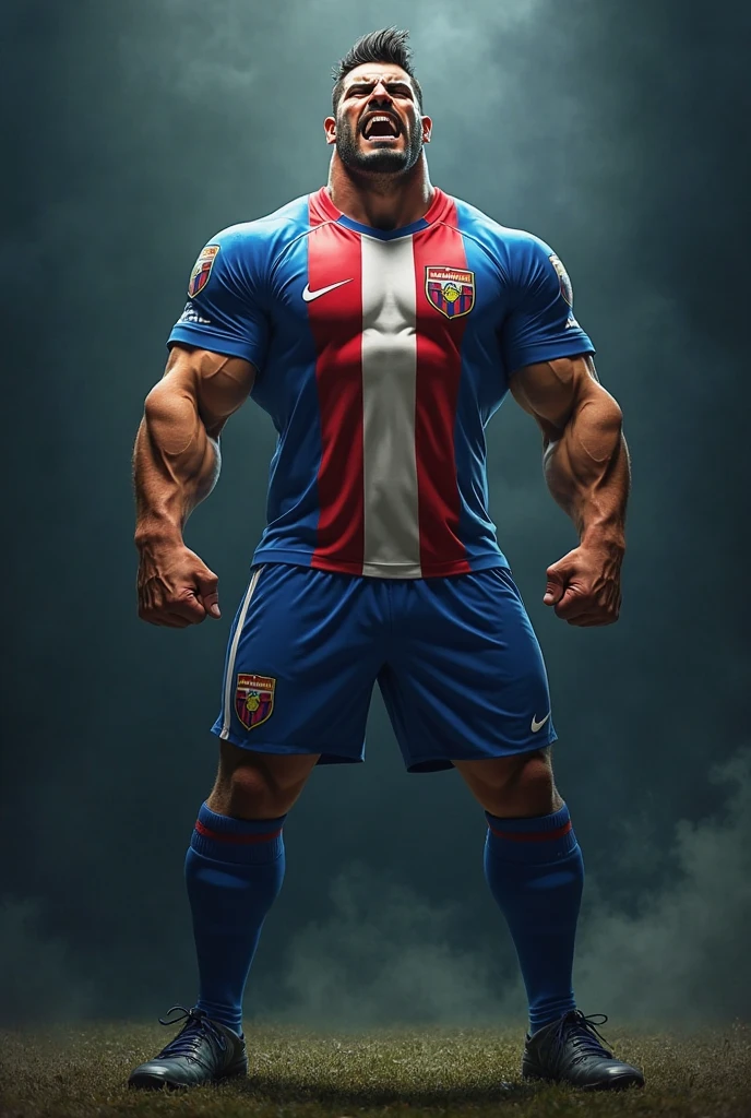 I would like to create an image of the superhero Wolverine wearing the Pumas soccer team clothing. 