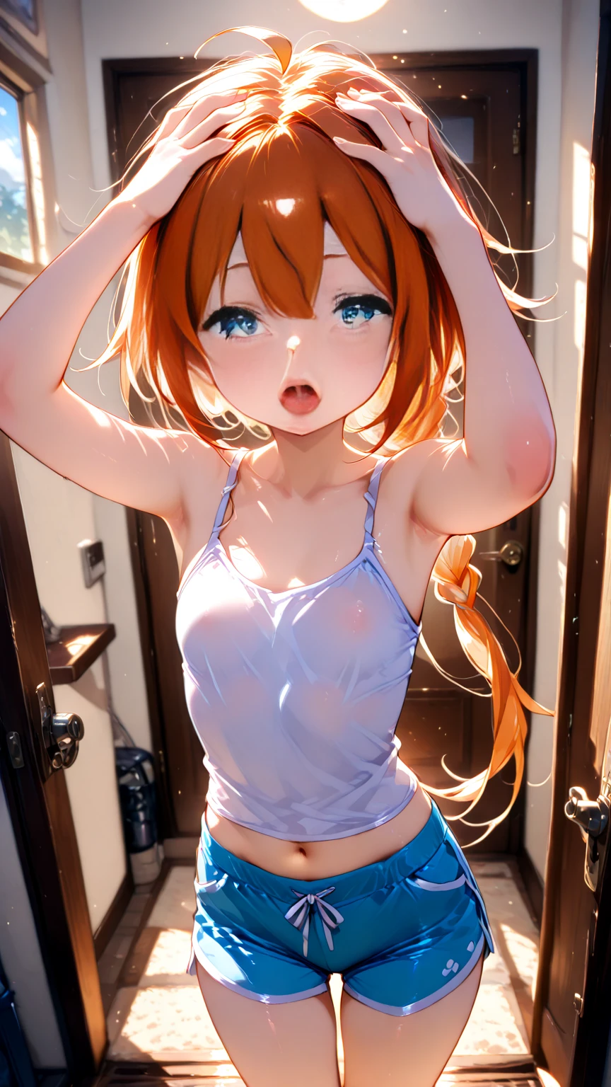 Animemilf pooping in yard nsfw nude