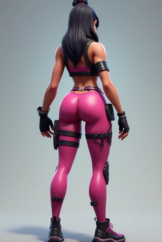 Steampunk style <lora:FF-Minecraft-XL:1.4> Minecraft world, Minecraft render style a girl in black pants standing in a room, from the waist up, in full growth from the back, full growth from the back, render of a cute 3d anime girl, from waist up, skinny female artist back view, wearing tight simple clothes, looking away from viewer, 3 d render of a full female body, character is in her natural pose . Antique, mechanical, brass and copper tones, gears, intricate, detailed