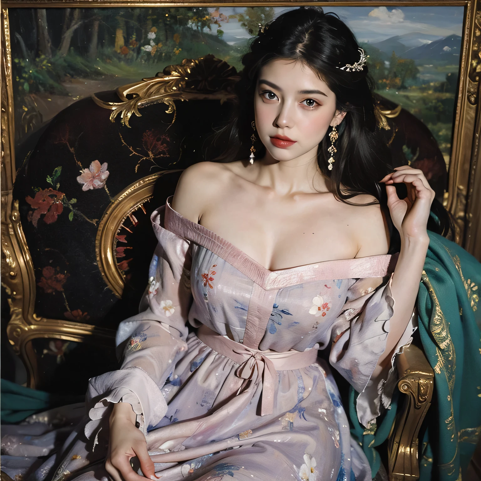 (best quality,4k,8k,highres,masterpiece:1.2),ultra-detailed,(realistic,photorealistic,photo-realistic:1.37),violet evergarden,shimmering,beautiful,victorian style bedroom,dynamic lighting,depth of field,vibrant colors,crystal chandelier,rich textures,ornate wooden furniture,candlelight,vintage wallpaper,dainty lace curtains,soft sunlight pouring in,tall French windows,floral arrangements,plush velvet upholstery,fine art portraits,historical references,elegant atmosphere,subtle shadows,dramatic contrast,satin bedspread,peaceful ambiance,luxurious drapes,delicate china tea set,refined craftsmanship,exquisite floral patterns,gleaming antique mirror,romantic vibes,opulent details,ethereal glow,serene oasis