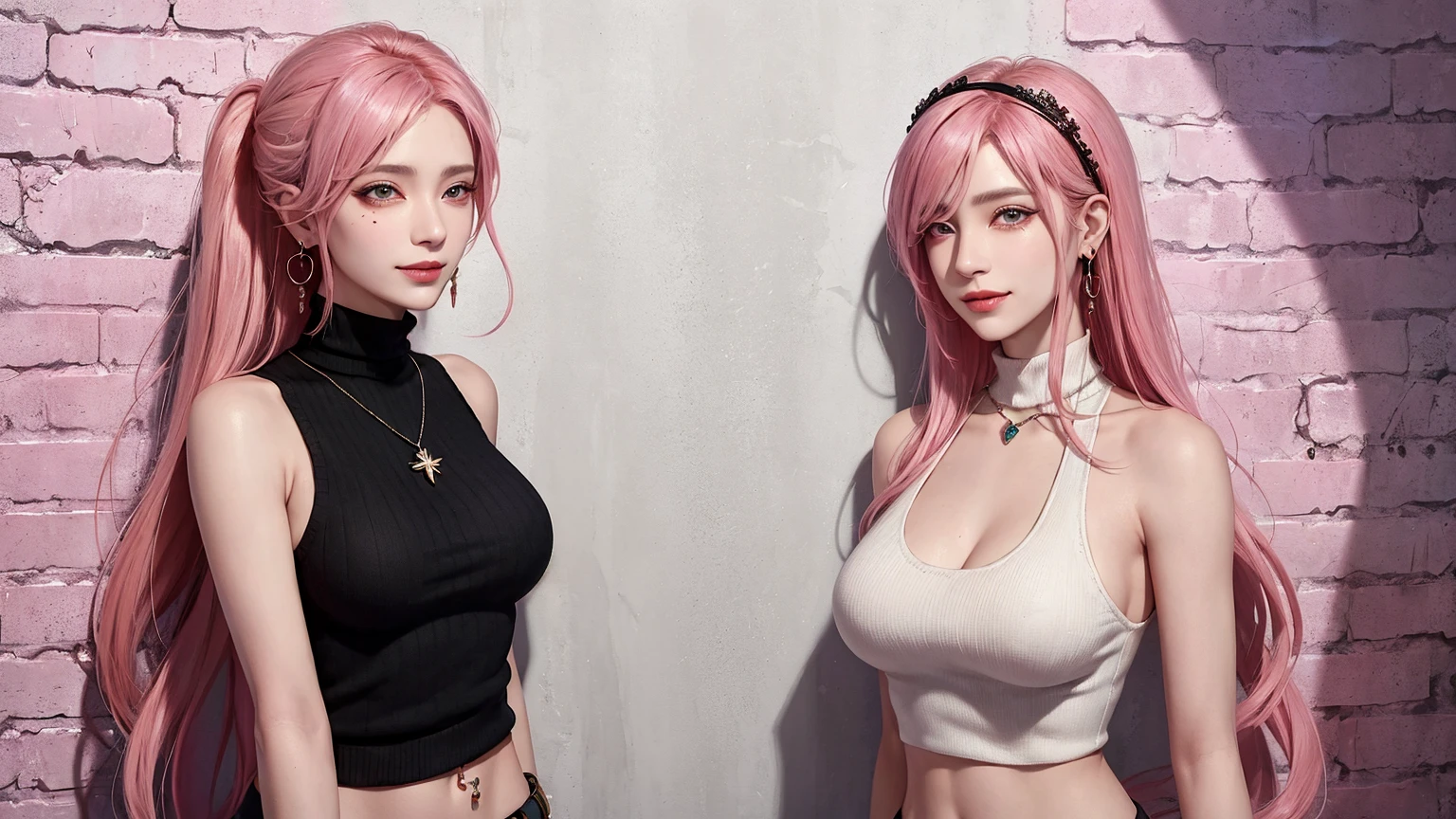 Gwen Tennyson,marcador,y&#39;shtola rhul,Yorha 2b,vigiar,nier automaton,piloto mecha,rancho,tatuagens,orange and pink jumpsuit,white short sleeve ranchoer top,micro shorts jeans,barriga descoberta,cabelo curto,maquiagem punk,olhos verdes,cabelo prateado multicolorido,sorriso sexy,sardas,garota linda,Seios grandes,8k,ultra detalhado,realista,arte de fantasia,piercings nas orelhas,ranchoer uniform,garota saiyajin,moletom de lenhador de manga curta,fazenda de vacas,andando,colar de corrente,straw hat,