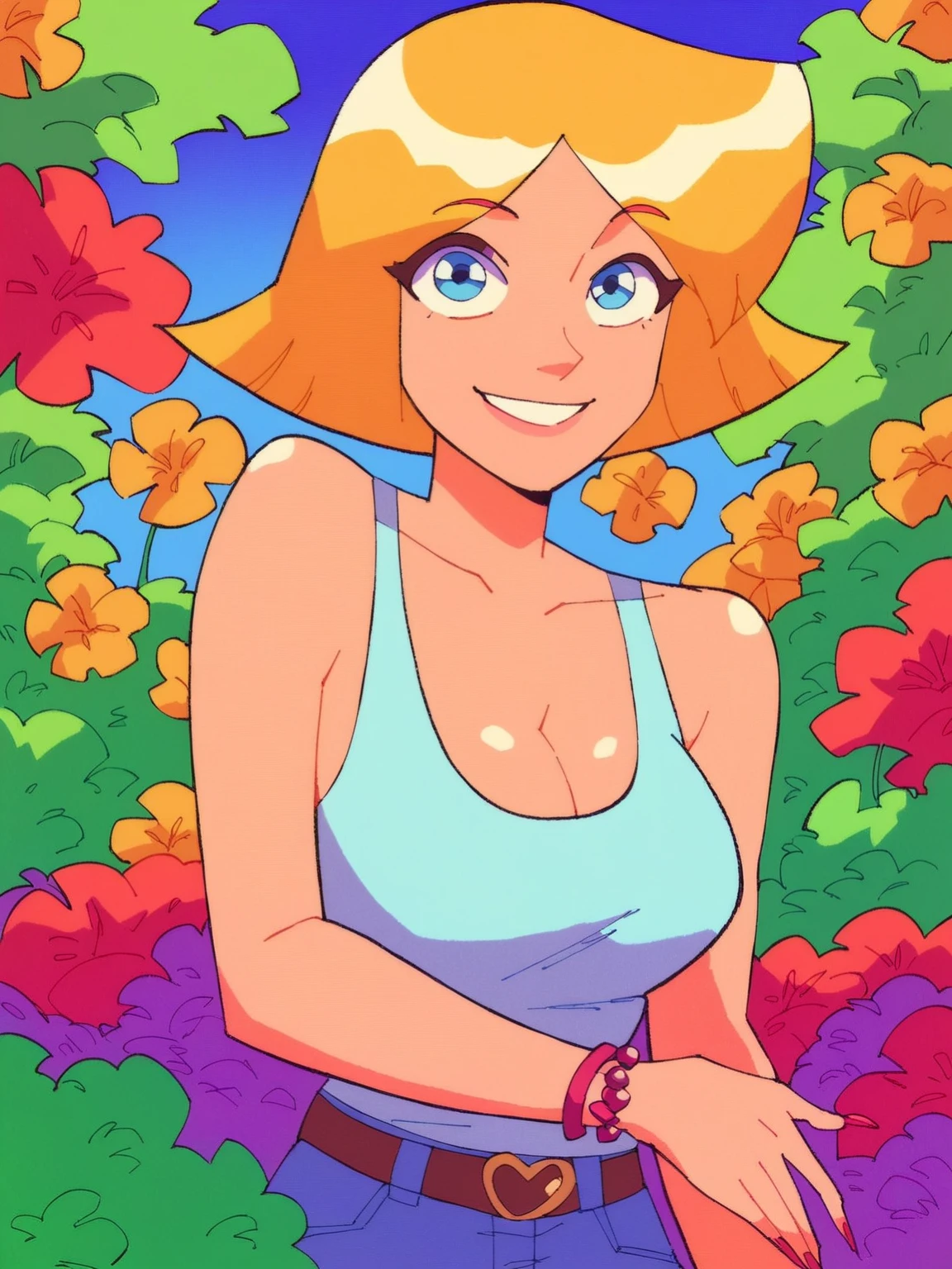 pearl, short hair, 1girl,(highres, high quality:1.3), body focus,, yellow star on shit, facing viewer,, 1girl, solo, nudity, blue shirt, skinny, thin, slutty, lewd smiling expression, aroused, detailed eyes, perfect face, breasts, nipples,, cleavage, skinny, thin, (1girl, solo:1.2), massive breasts, sagging breasts, drooping breasts, saggy tits, droopy tits, nipples, nsfw, shirtlift, flashing breasts, exposed breasts, pulled up top,medium shot, yellow shorts