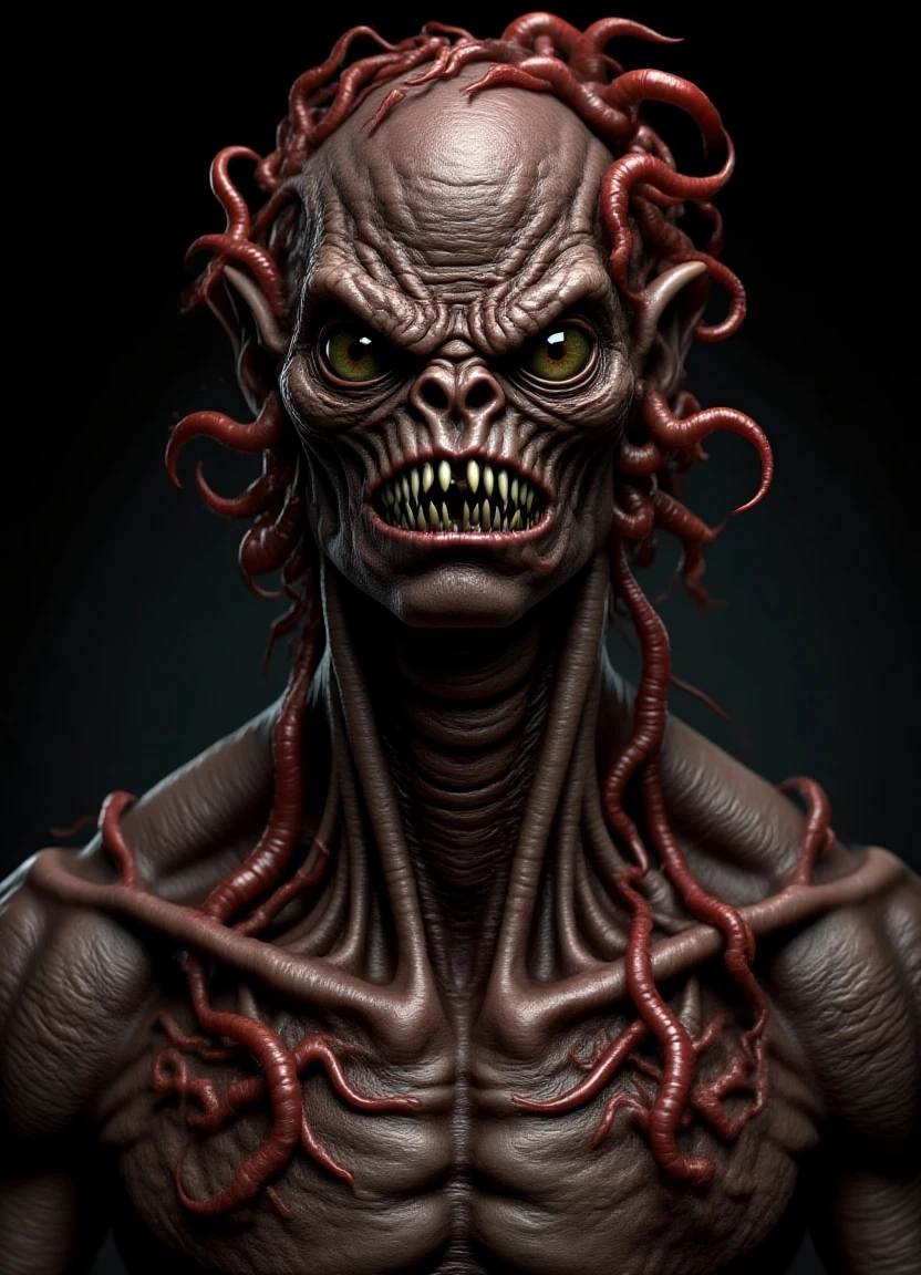 art by Wayne Barlowe, art by h. r. giger, detailed, sharp image, render, 8k, rim light, closeup, the thing, body horror, poster, hdr