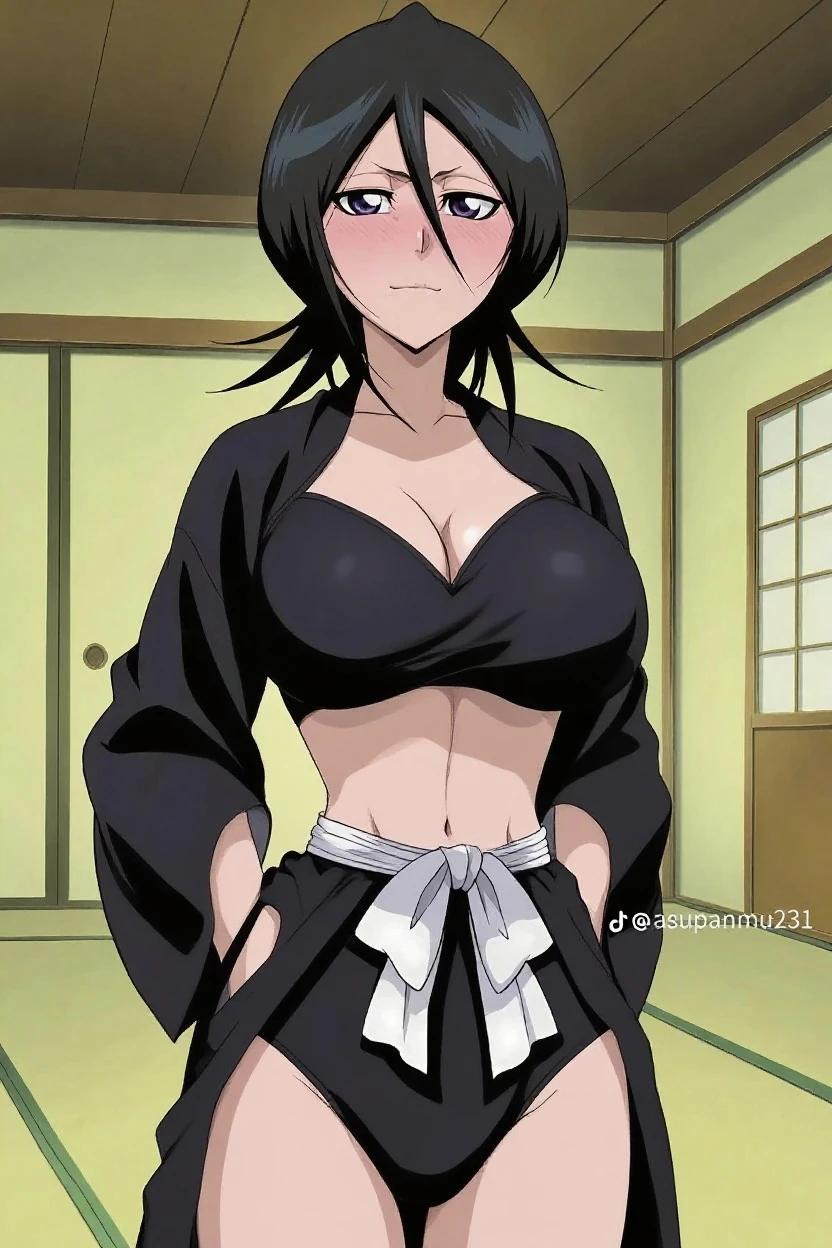 best quality,Shizune_Naruto,open clothes,bra, medium breasts