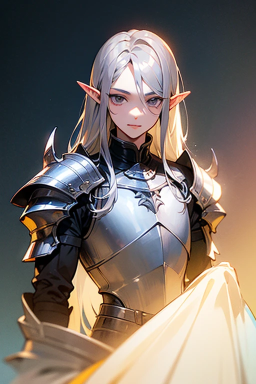 (absurdres, best high quality image, carefuly detailed features and textures, very detailed image, solo character alone, full body view): {{Elf queen 1.000 years old mature adult milf} (beautiful face, short pointy elf ears, beautiful mature feminine features, beautiful silver eyes, dark black long straight hair tied in a ponytail, dark black eyebrows), (blue full elvish royal plate war armor, blue heavy full cladded covered breast plate, blue heavy armored gauntlets, blue heavy armored elbow plates, blue plate heavy belt, full blue heavy armored boots, full heavy armored hip plates, blue full heavy steel helmet covering the entire head), (silver heavy royal sword), (serious face, analytical demeanor, full of wisdom and seriousness, aggresive wrestler pose), (patrol alone, at her royal castle on the night)}}