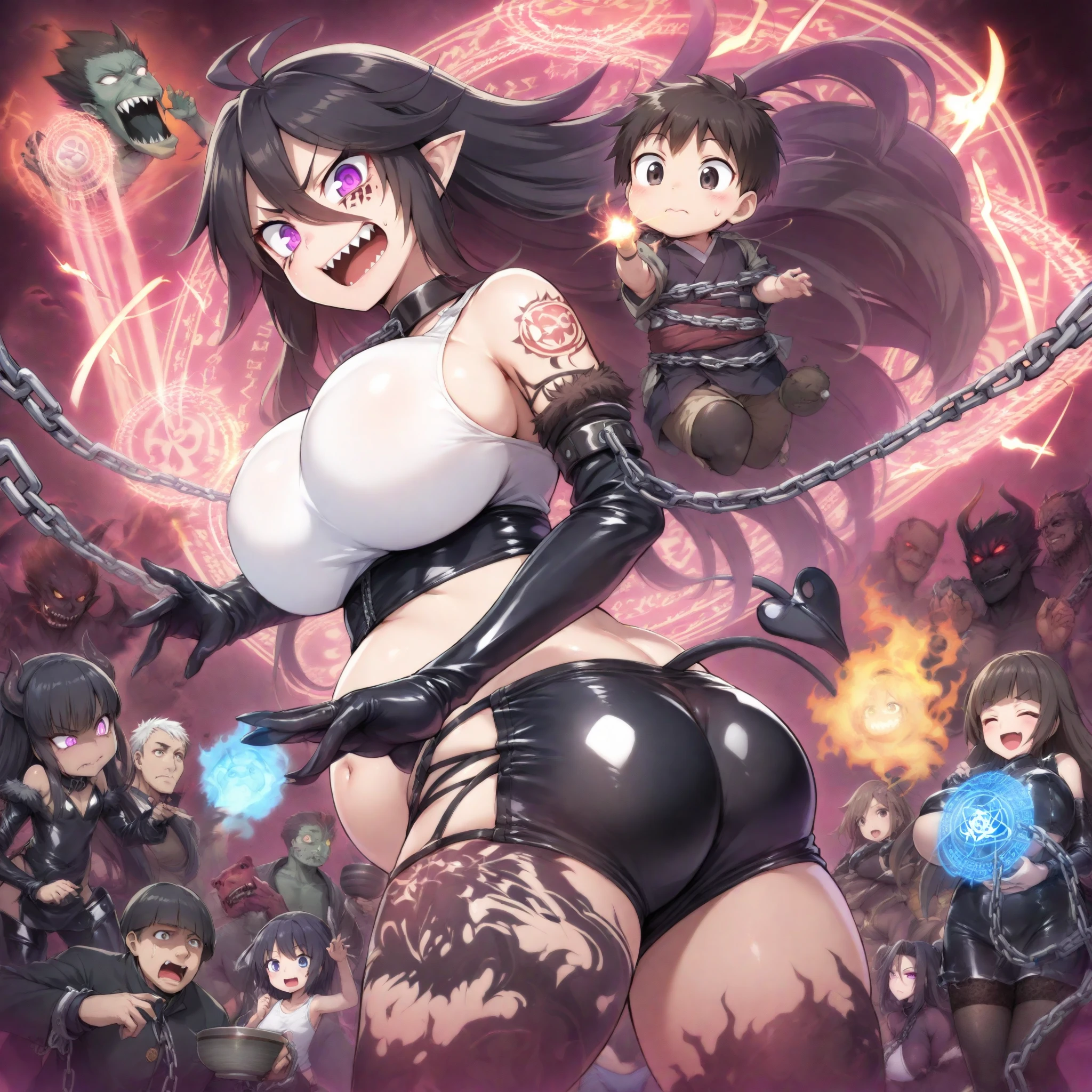 masterpiece, 最high quality, High resolution, Final Fantasy 7、Tifa Lockhart、Black torn clothes 、Black ripped pantyhose、Raccoon City at night、sexy、Wearing a mini skirt、Thin legs、Big Breasts、Slim figure、high quality CG Tone、Torn black panties、Black blindfold、While wriggling the body、trembling、Forceful spurt of clear fluid from the genitals、Intense orgasm moment、Please open your mouth wide、黒いsexyな服、A moment of intense ecstasy、Long black hair、panting loudly、Violent rape by a group of zombies、Intense sex with a zombie、Half naked、Gets fucked from behind by a zombie