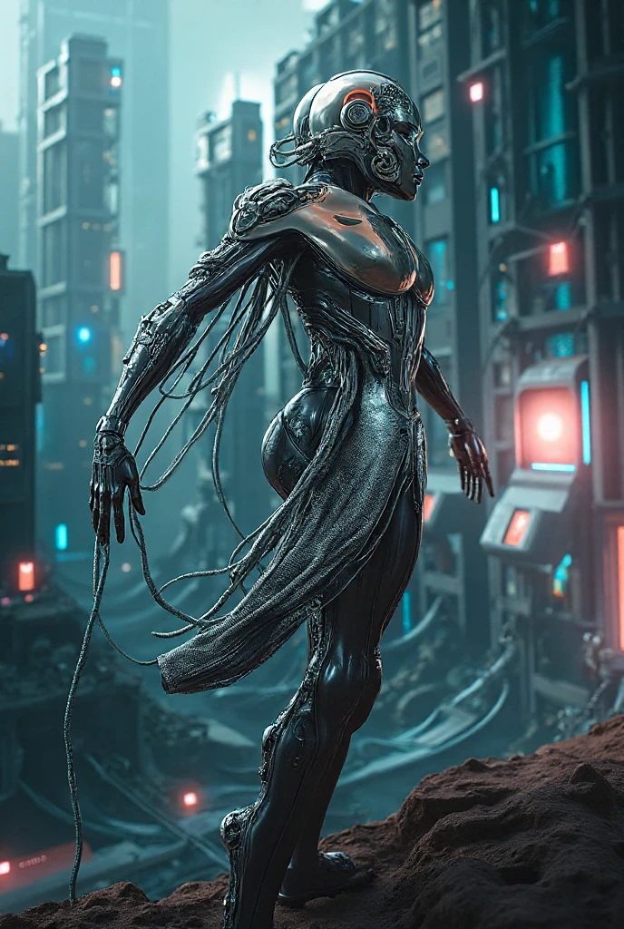 realistic, photorealistic, photo-realistic:1.37, (best quality, 4k, 8k, highres, masterpiece:1.2), ultra-detailed, (extraterrestrial being, alien, extraterrestrial humanoid), extraterrestrial technology, otherworldly landscape, glowing lights, advanced structures, futuristic architecture, dramatic lighting, intricate details, cinematic composition, mystical atmosphere, vibrant colors, hyper-detailed