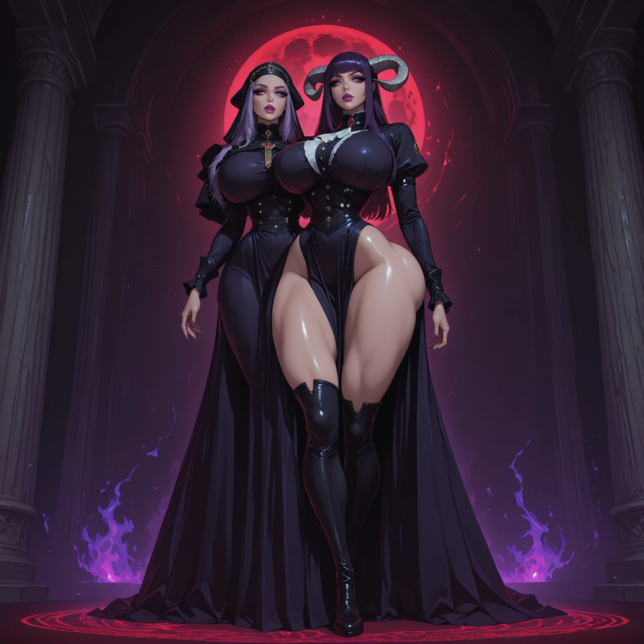 (comical,A high resolution,super-fine),(Vampires),(((Red glowing eyes)))looks into camera,evil look,Clear facial features,busty, curvy hips,Vampire fangs exposed,Dressed in a gorgeous Gothic see-through panties,see through panties, Silvery hair,rosette,Skull decoration,the bats,The body is surrounded by a red mist,rays of moonlight,Kingly temperament,cinematic rim light,The light is delicate,tmasterpiece,ultra - detailed,Epic composition,Super HD,high qulity,HighestQuali,32k