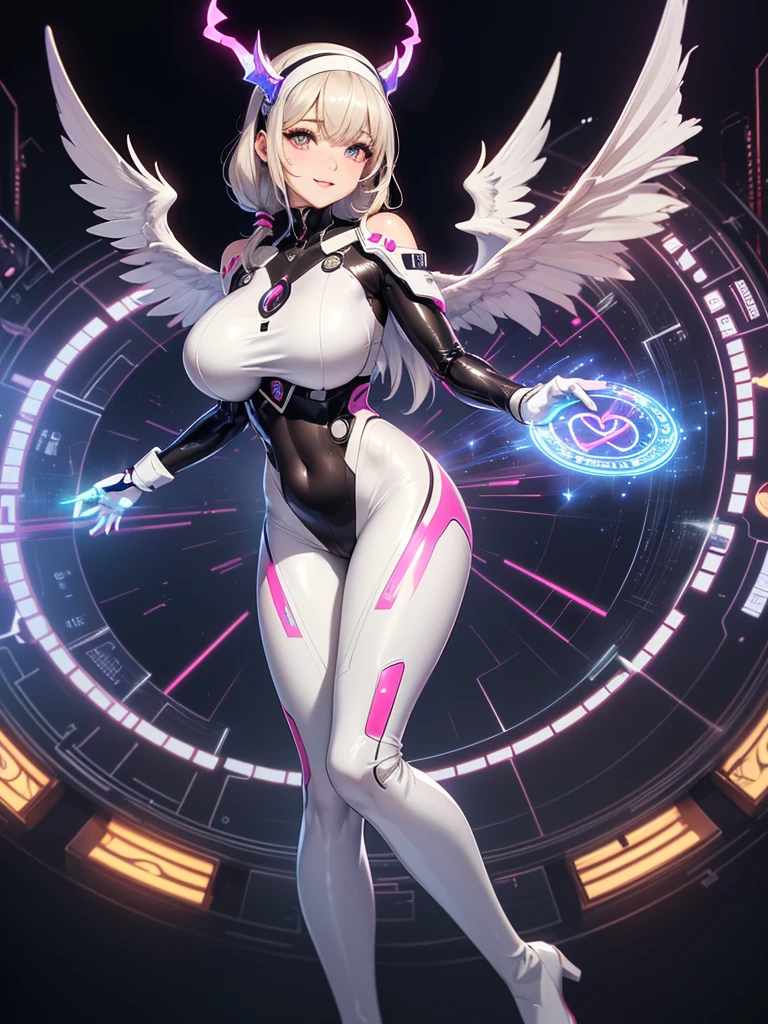 ((ultra quality)), ((masterpiece)), ((Water)), ((fire)), ((Angelic beauty woman)), ((long white curly hair)), ((White hair)), ((White hair)), ((curly hair)),  (beautiful face), (beautiful female lips), Enchanting ((Seductive facial expression)), looks at the camera with a slight smile, (White skin color), (White skin), glow on the body, ((detailed eyes)), ((violet eyes)), (juicy female lips), (dark eyeliner), (beautiful female hands), ((thick body)), ideal female body, ((combat suit)), beautiful waist, beautiful big hips, big breasts, thick thighs, ((Subtle and beautiful)) (), ((depth of field)), ((high quality clear image)), (delete details), ((High detail)), ((clear focus))