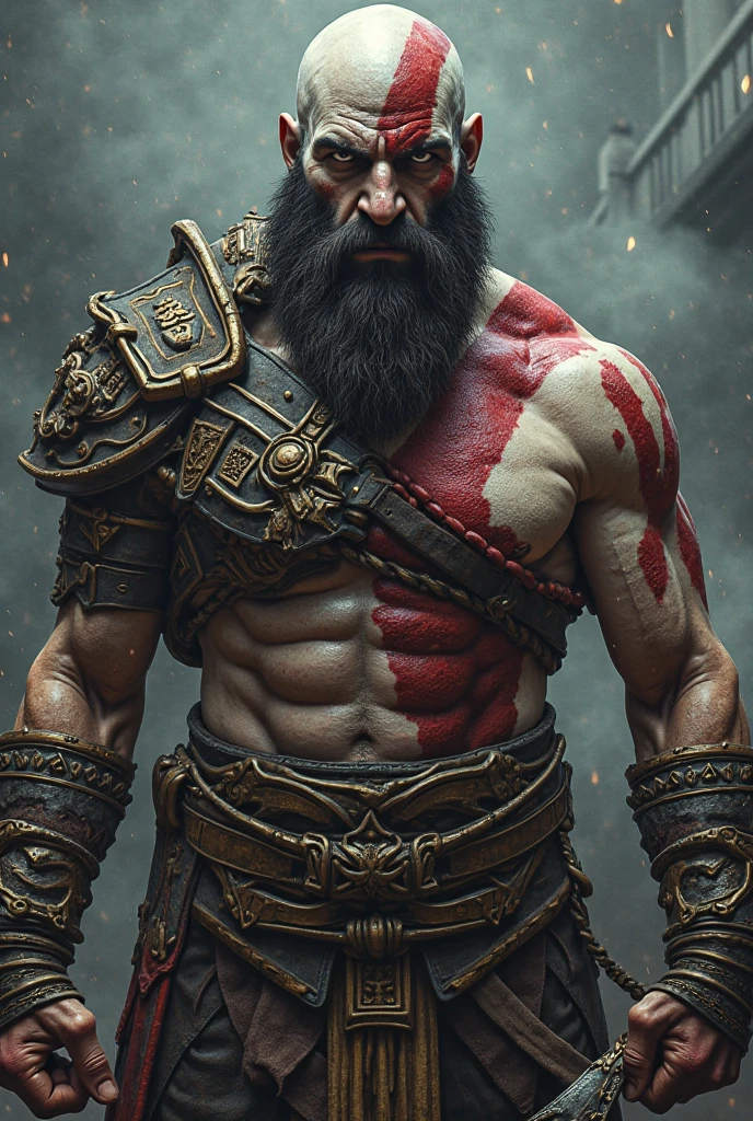 Kratos wearing the shirt of the independent athletic club -v3-