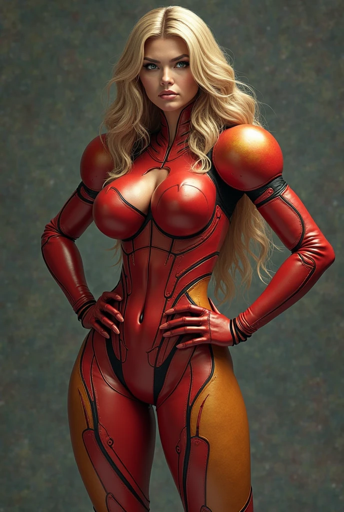 hollow Porno Queen glowing eyes green Varia Suit Suit (Metroid Dread),white, with shades of green, light blue with a blaster in his left hand.there would be a Samus' Helmet on a table, samus aran , metroid dread