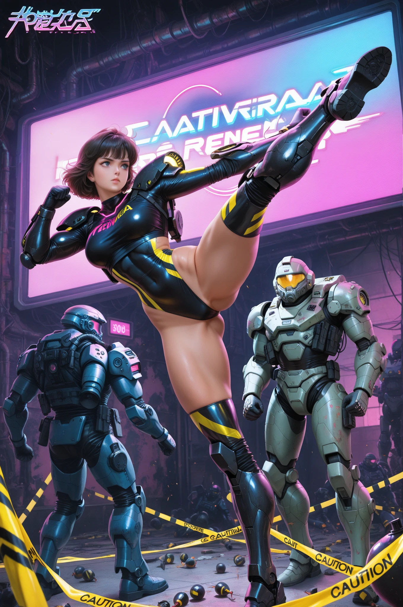1 sabine wren, brown hair, short hair, bangs, blush, shaking, shaking effect, surprised effect, bound, bdsm, bondage, on all fours, humandog, highres, ultra-detailed, realistic, portraits, vibrant colors, side view