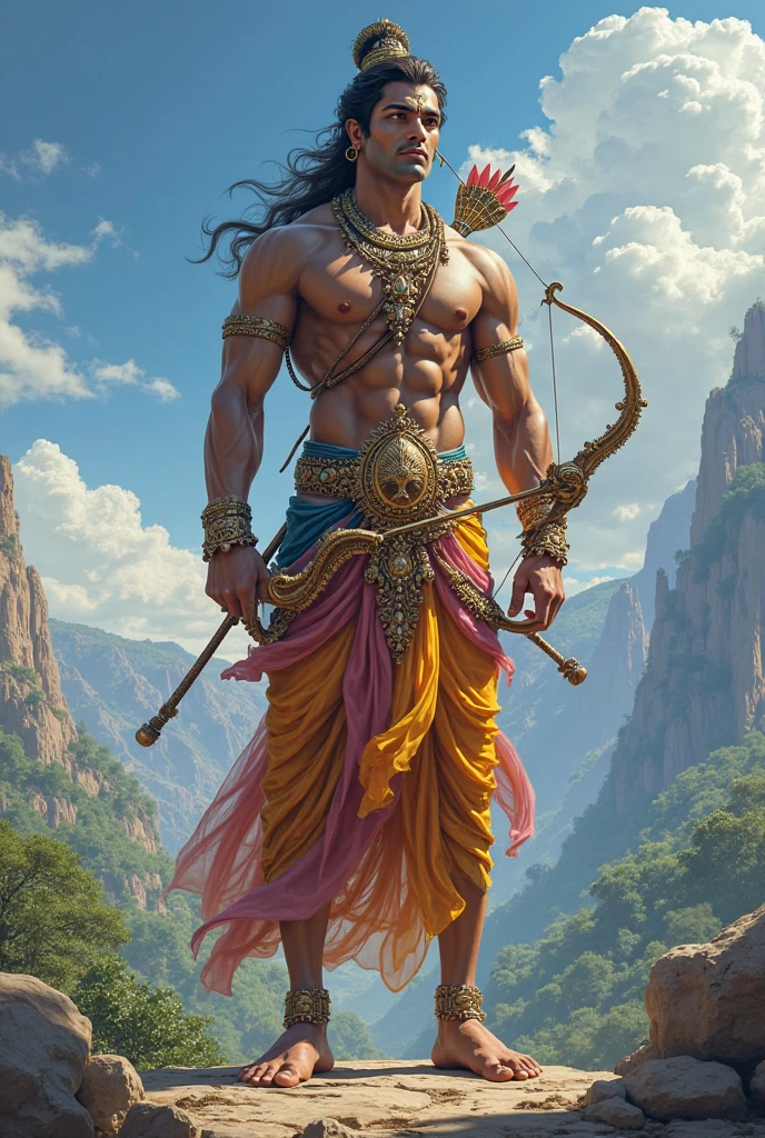 Lord Ram in 15 year age with bow in rajmahal