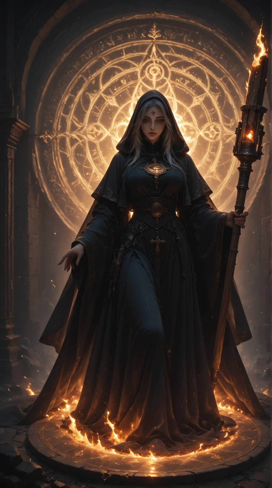 womanhood, Holy Circle, Holy Spell, Holy Symbol Rod,  Burn, 