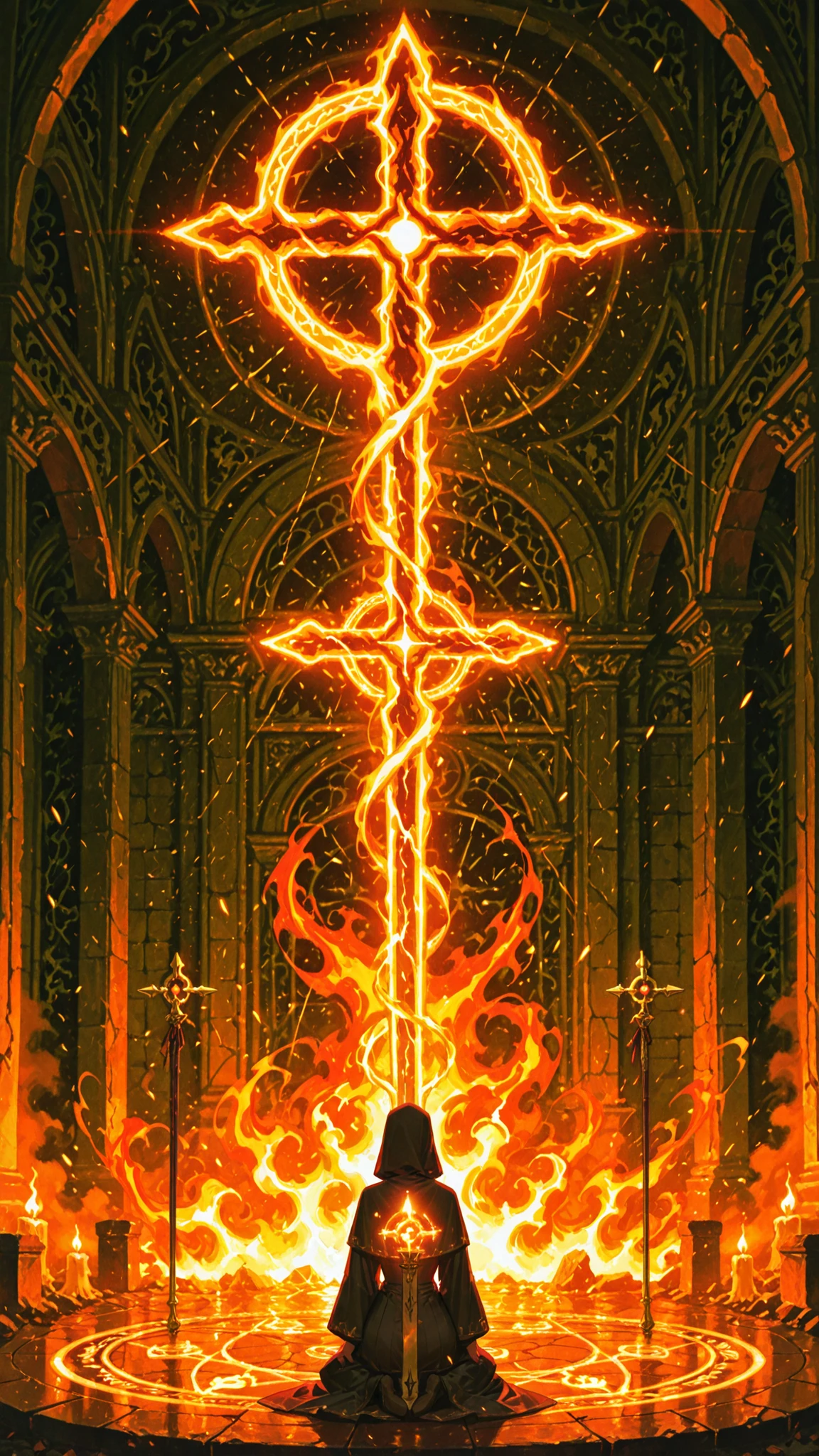 womanhood, Holy Circle, Holy Spell, Holy Symbol Rod, Burn,