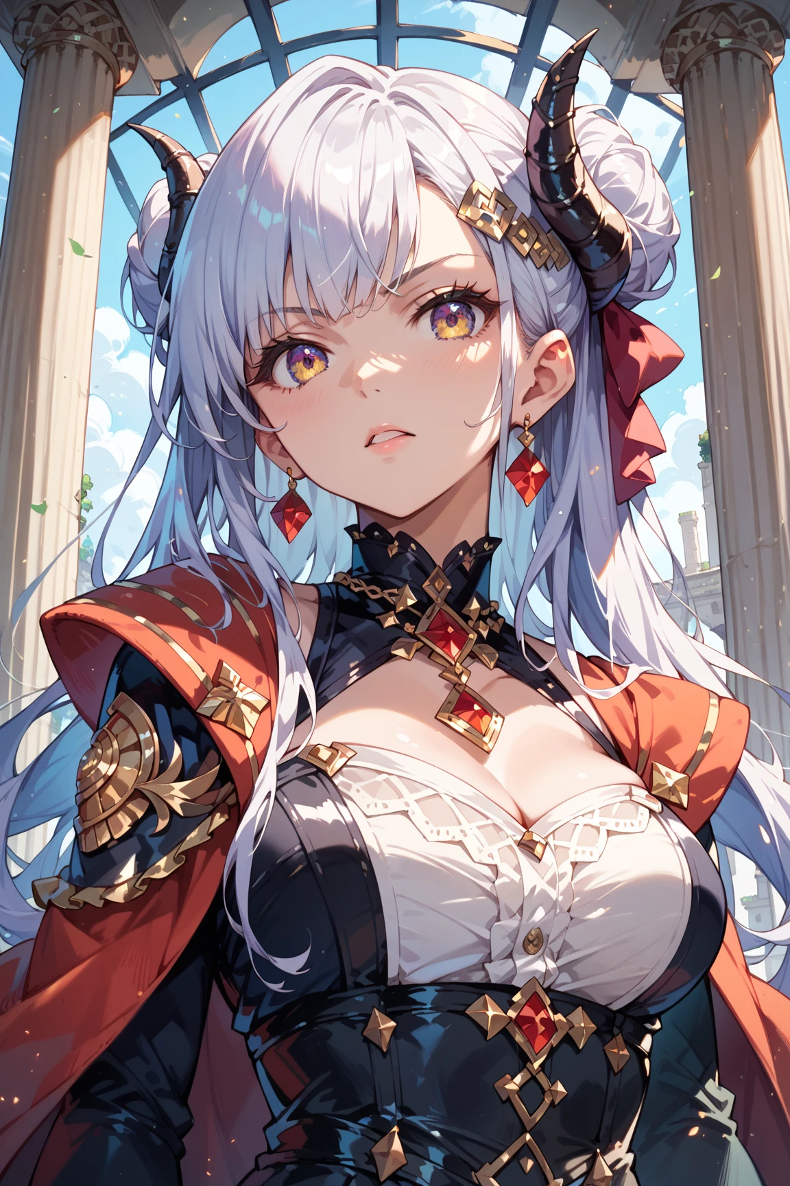 {{optimal quality}}, art cg, {{superdetailed}}, {{illustration}}, astonishing, finedetail, extremely details CG, Beautiful detail glow, artbook, Original, cinamtic lighting, perfectly shaded, realistic lighting shaded, (2 Middle Eastern skin color), statues,(Black skin:1.2),red - eyed,(white color hair), Kneel down, Slender, shining hair, (glistening shining skin), chain, collars, Bind your hands, handcuff, Tags on the body, Medieval streets,(magazine:1.3), (Cover style:1.3), lo fashion, perverted woman, Full of dynamism, PWattire, posando, 正面, rich colourful, dyna, a backdrop of, element in, confiante, Expression of, Hold, statement, Accessories, An majestic, coil, ao redor, tocar, Scenes, text, cover page, Bold, attention-grabbing, titles, lo fashion, typeface, Catchy, titles, Bigger, attention-grabbing, modern day, lo fashion, focal, lo fashion,