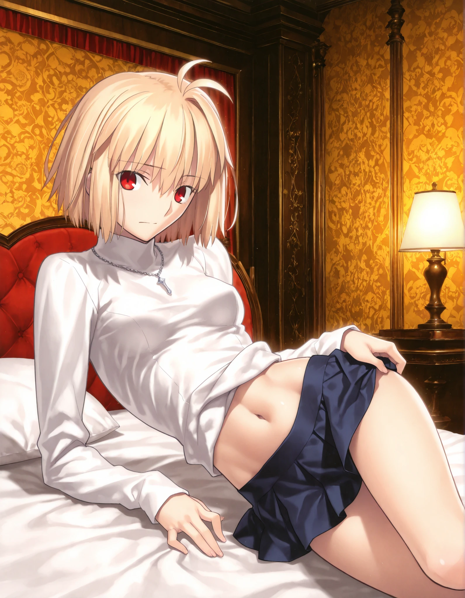 score_9, score_8_up, score_7_up, source_anime, rating_safe, intricate details, anime screencap, official style, looking at viewer, , ,
1girl, saber \(fate\), blonde hair, green eyes, very surprised eyes, ahoge, hair between eyes, braid hair, hair bow, solo, (Striped Glitter,Seraphic ,Hexagram ,Supersolid,Quantum entanglement,Self-healing Concrete,Acrylic Convection,Vibration,Mesmerizing,Enigmatic,Dodecahedron magic:1.0), fsn_ubw_style, (rape) she is embarrassed, alone, Dutch Angle, View your viewers, white full open shirt ,Cowboy Shot,, in beautiful bed, bed room , (white panties), blush, small breast, nipples, sitting ,