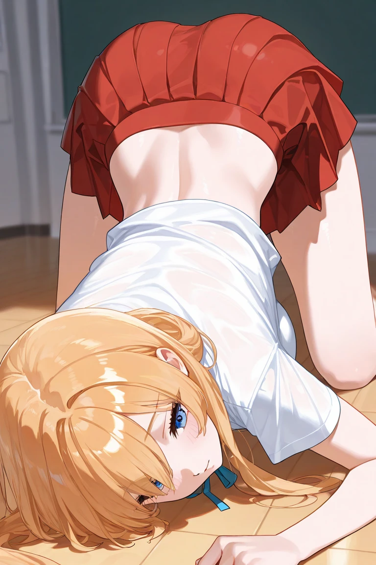 (Highest quality), (masterpiece), highly detailed, On the bed, lying on her back with her legs facing forward and her legs spread, she was wearing tight white long arm gloves, white garter stockings and a school swimsuit, and while she was climaxing and urinating, she was sleeping unaware. I pulled the school swimsuit aside and inserted my penis into her vagina and violently inseminated her., whole body, Eyes that are evenly shaped, She has a full head of pubic hair, Beautiful Vagina, White semen is spilling out from the gap between her vagina and my penis inserted in her vagina., Blonde, Long Hair, Smaller breasts, Sleeping soundly with your eyes closed,