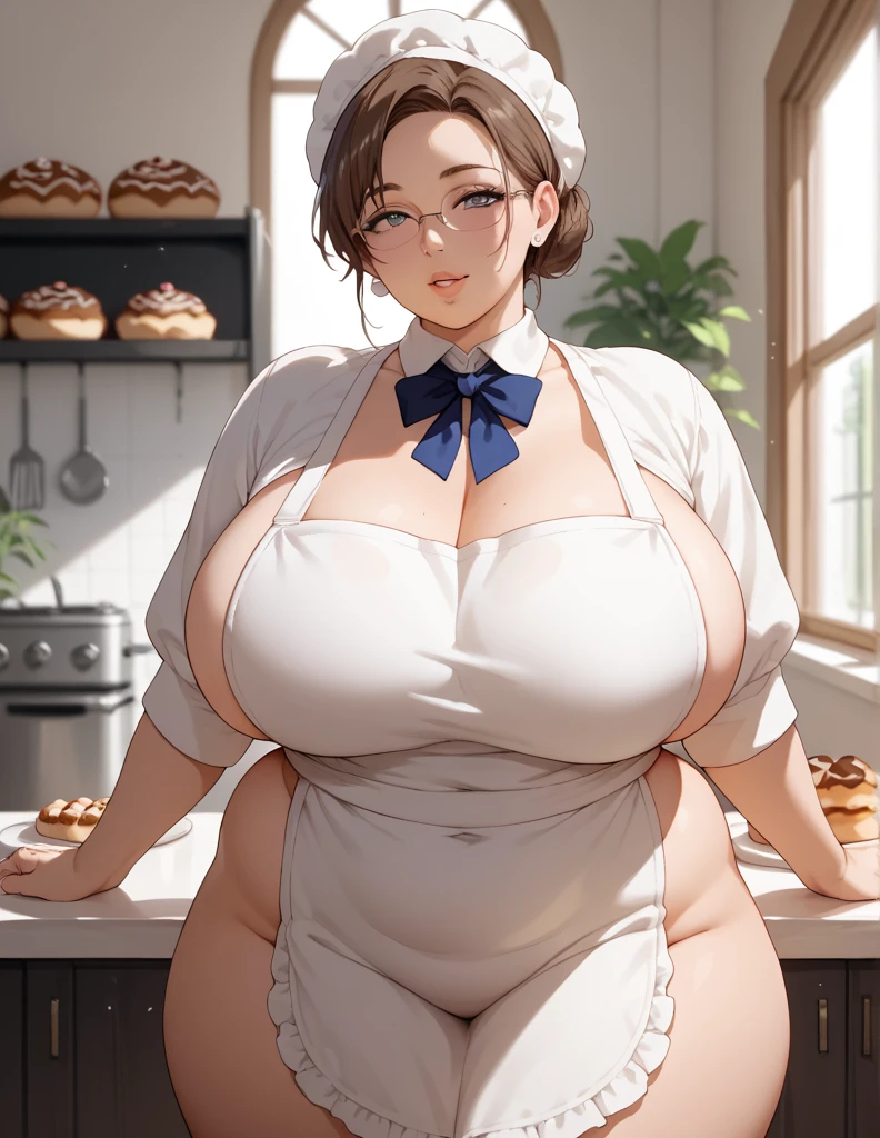 G-Cup　　masterpiece　highest quality　High resolution　　 Big Breasts　　sexy　Sexual　Nipples　sexy　Adult female　　　black　white　Glaring eyes SEX Sexual activity　Bunny costume　Titty fuck breasts on tray no panties no panties transparent liquid dripping from crotch