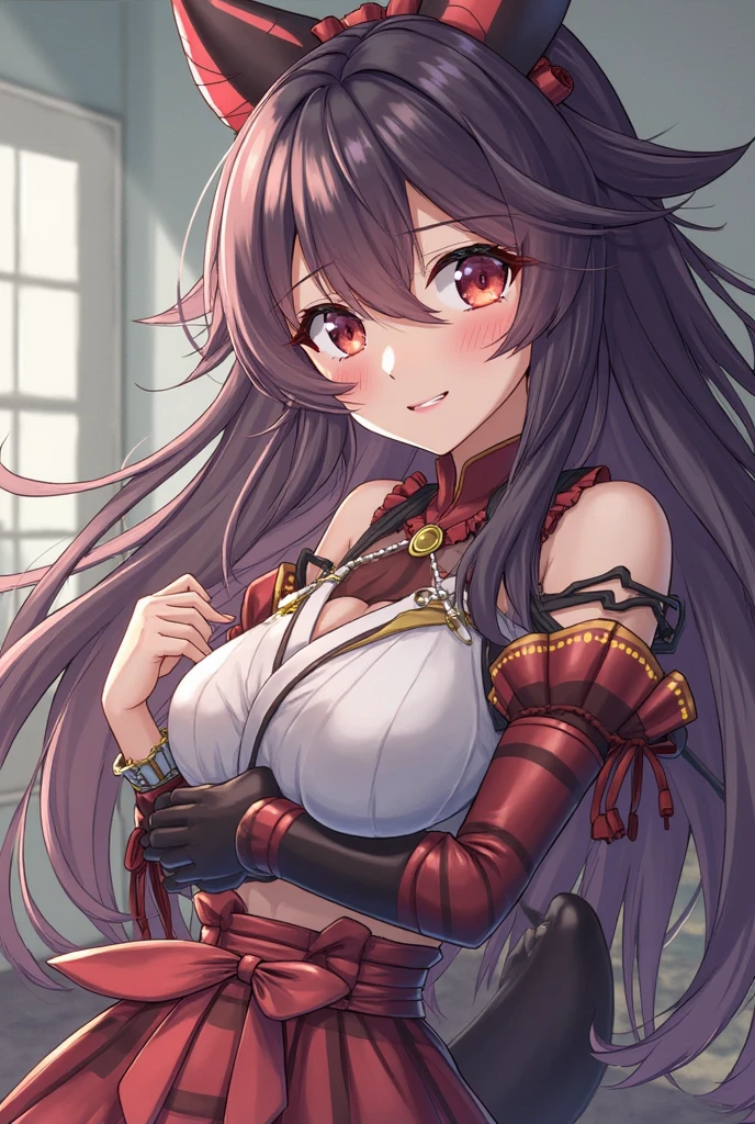 12k,Escalayer,long hair,hair_ornament,Red eyes,Pink Dress,White long gloves,thigh_boots, Embarrassing ,blush,,,White panties,,masterpiece,Noise Reduction,Perfect Anatomy,High resolution, Very detailed,Game CG,Dutch Angle ,Beautiful attention to detail,Visual Arts,Five Fingers, Perfect hands, Perfect lighting,,Red eyes,(Silver hair:1.4),evil Smile,(Inside a futuristic base:1.1)