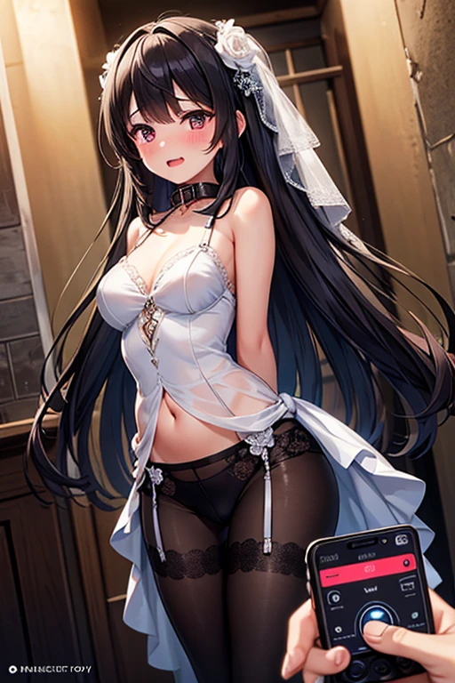 masterpiece,best quality,highres,illustration,hyper detailed,8k cg wallpaper,ray tracing,((black hair:1.2)),medium breasts,((blue eyes:1.2)),((straight hair:1.2)),((long hair:1.2)),(hiten1:0.8),<lora:add_detail>,<lora:MicroDress_FefaAIart:0.8>,((microdress:1.2)),((sleeveless:1.2)),((cleavage:1.1)),((lace trim:1.1)),((panties:1.1)),solo,from below,