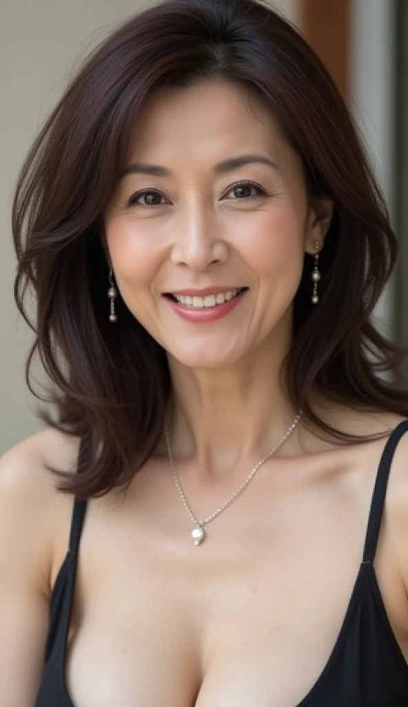 ((Highest quality, 8k, Ultra-high resolution)), ((masterpiece: 1.3)), (Perfect appearance), (Photorealism: 1.6), (JMA), (KE), 60 years old,((Japanese Mature), Captivating Gaze, Precision Eyes, Gorgeous medieval dress, ((Sitting in a seat on the Orient Express: 1.4)), ((Realistic skin texture)), (Fine wrinkles appear all over the skin, Dullness, Unmoisturized skin, Wrinkles around the eyes, double eyelid, Lower eyelid tear sulcus, Dimples), wide open lips, A big smile, (Medium Wave Hairstyle), (Small breasts),