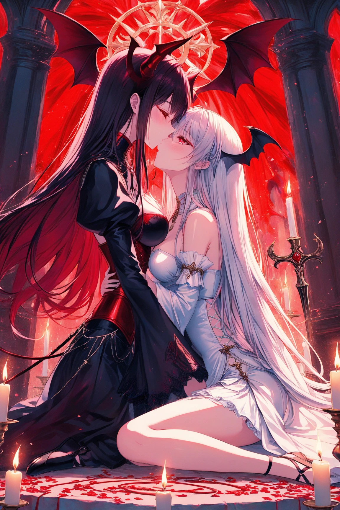 (((((Horror illustration))))), ((fantasy illustrations)), (((masuter piece))), ((dynamic ungle))、((eyes glowing red)) , (Spirits), (((Detailed background)))、(((Best Quality))), (((Best Illustration)))、 (((Best Shadow))), (((Very delicate and beautiful)))、 (Back Light)、((Extremely delicate and beautiful)), (((a dark night)))、 ((Wind)), (Moonlight), (((Mature female vampires)))、 Mature female vampires、Mature succubus、 with large wings like a bat,,,,,,,,,,,,,,,,,,,,,,,,,,,,,,,,,,,,,,,,,,,,,,,,,,,,,,,,,,,,,,,,,,,,,,,,,,,,,,,,,,,,,,,,,,,,,,,,,,,,,,,,,,,,,,,,,,,,,,,,,,,,,,,,,,,,,,,,,,,,,,,,,,,,,,,,,,,,,,,,,,,,,,,,,,,,,,,,,,,,,,,,,,,,,,,,,,,,,,,,,,,,,,,,,,,,,,,,,,,,,,,,,,,,,,,,,,,,,,,,,,,,,,,,,,,,,,,,,,,,,,,,,,,,,,,,,,,,,,,,,,,,,,,,,,,,,,,,,,,,,,,,,,,,,,,,,,,,,,,,,,,,,,,,,,,,,,,,,,,,,,,,,,,,,,,,,,,,,,,,,,,,,,,,,,,,,,,,,,,,,,,,,,,,,,,,、(Black nails)、(long claws)、(Slender face)、 Big breasts, (((Fangs grow))), (((((Sit on a man's ass,,,Kick a man,,,,,,,Kick a man,,,,,,,,,Kick a man,,,,,,,,,,,,,Stomping a man,,,,,,,,,,,,,,,Stomping a man,,,,,,,,Riding on a man,,,,,,,,,Riding on a man,,,,,,,,,,Muscular and healthy human male,,,,,,,,Two female vampires sandwich a man,,,,,,,,,,,,,,,))))),red eyes、 ((((One person is lying on his back、The opponent layers his body on top of it、Deep kiss、French Kissing))))、 ((a blond)), (Shiny hair), (((Jewelry Pearl Red Eyes)))、 (finely detail)、 (((scornful eyes))),Big breasts、 (((Moonlight))), Abundant bloom, (((Four seasons fold々The beauty of)))、 (dead wood)、(Withered flowers})、seductiv、Mature female vampires、、、、、、、、、She wears black transparent suspender stockings and black high heels。Femme and move、((((Sexually provocative gaze、Entice your audience、Look at your audience with contempt))))。sexy lip。offcial art。8K Wallpaper Multiple Mature Female Vampires、the kiss、cuddling、hand on the breasts、fine panties、Beautiful exposure 、pointed Nipple、beutiful breast、二重まぶた、Sexy body、Full chest、Moisturized skin、((((BDSM、toppless))))、Strapless、Pose Seductive、a bed、Slender Leg、open one's legs、thin-waist