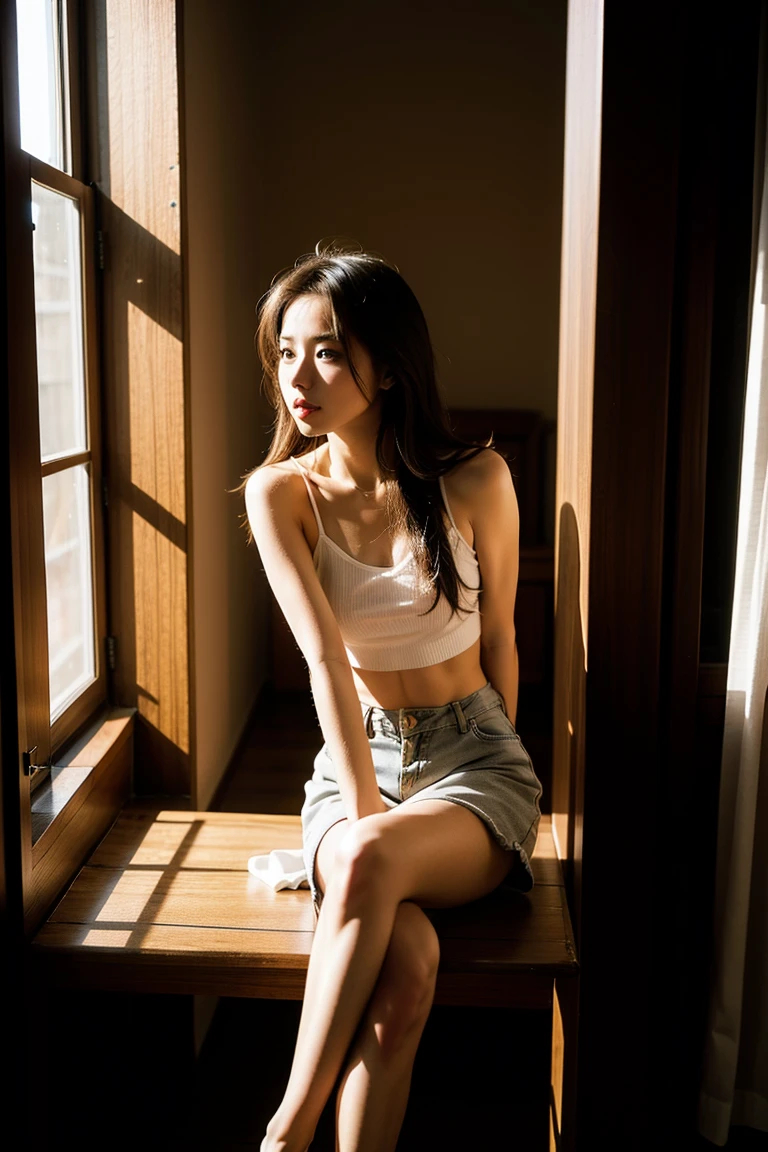 raw photo、realistic、real photos、glamorous body、nice body、beautiful style、beautiful proportions、Beautiful calves、beautiful feet首、beautiful feet、、real im years、big 、thin waist、mini skirt、パステルカラーの制服mini skirt、spread legs,show white panties,(mini skirtと白いパンティ:1.4)、、pretty girl、bare legs、raw photo、realistic、Minami Tanaka、パステルカラーの制服pread legs,show white panties,(mini skirtと白いパンティ:1.4)、pretty girl、bare legs、white pantiesが丸見え、(white panties:1.3)、超mini skirt、beautiful thighs、white panties、赤いmini skirtがめくれてwhite pantiesが見えてる