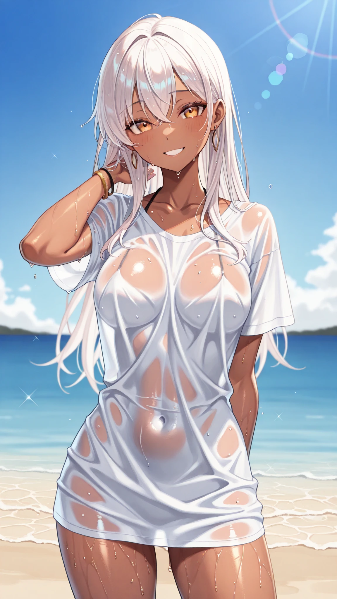 {artoria pendragon_fate ubw:1.15},(((white hair:1.7))), ((detail beautiful _eyes , :1.8)),,, ((Strong light )) , ((1 very tall girl:1.9)),((she is high tall:1.7)),, alone,, ((detail very surprised eyes, wide-eyed,:1.8,)) ,squinting,((open mouth :1.7)) ,hair between eyes,,, bare shoulders,, cleavage, , ((( very long straight hair:1.5 ))),
BREAK, ((white shirt,:1.6)) , BREAK ,(( silver lace panties:1.5)) , beautiful light, , close up face:0.2, detail navel , detail thin thigs, , ((spread legs)), BREAK, ((BREAK ,sitting on gblack liquid:1.8)),((Legs trembling)), trouble eyebrow, ,
nsfw,(ecstasy:1.8) ,(slut:1.6),(vulgarity:1.7),(fucked silly:1.8),(steam:1.5),(Wet:1.5),(trembling:1.5),(((Twisting the body:1.7))) ,(drooling:0.2),(sweat:1.5),closed mouth:0.8, wince,(orgasm:1.7), trembling:1.8, beautiful upper body, Beautiful body, beautiful character design, perfect eyes, Perfect face, expressive eyes, Turning the face side to side,(beach:1.5),in the center of the image, official art,High Definition CG Unity, Perfect lit, bright_front_face_lit, ,(Highest_quality:1.0),4K,Super detailed, photograph, 8k, nffsw, High resolution, absurdes:1.2, kodak portrait 400, film grain, Lens flare, (lively_Farbe:1.2) (beautiful, small breast:1.7), (beautiful_face:1.3),(narrow_waist),((blush)), ((detail nipple)),,sabias, dress,